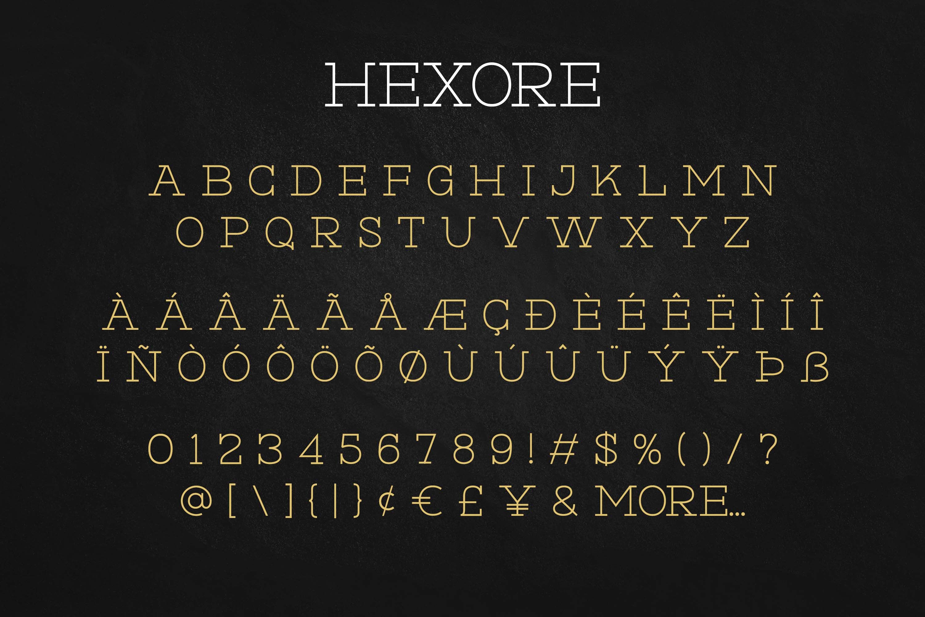 Hexore By Almarkha Type Thehungryjpeg Com