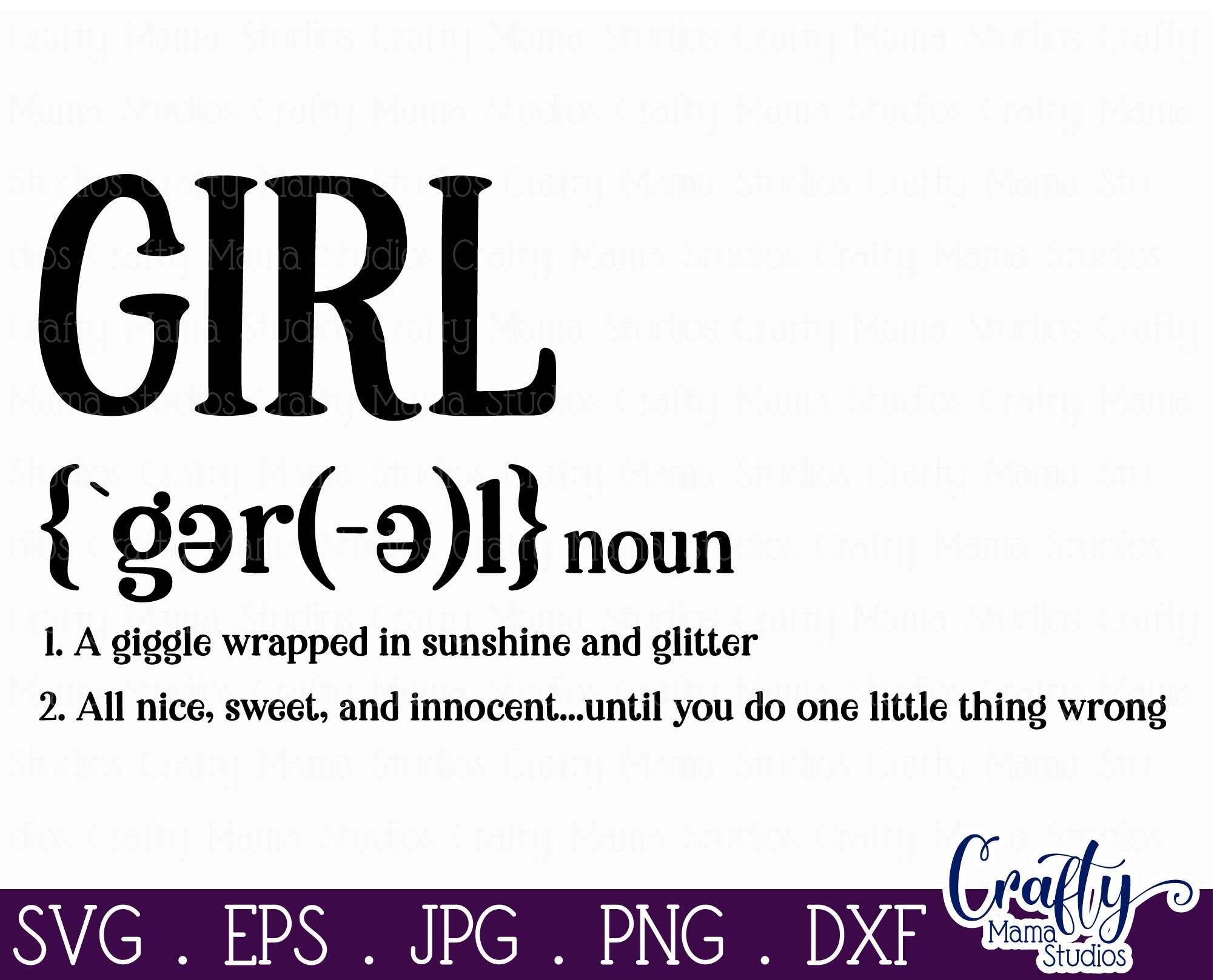 Girl Definition, Daughter Definition SVG, Funny Family Svg By Crafty