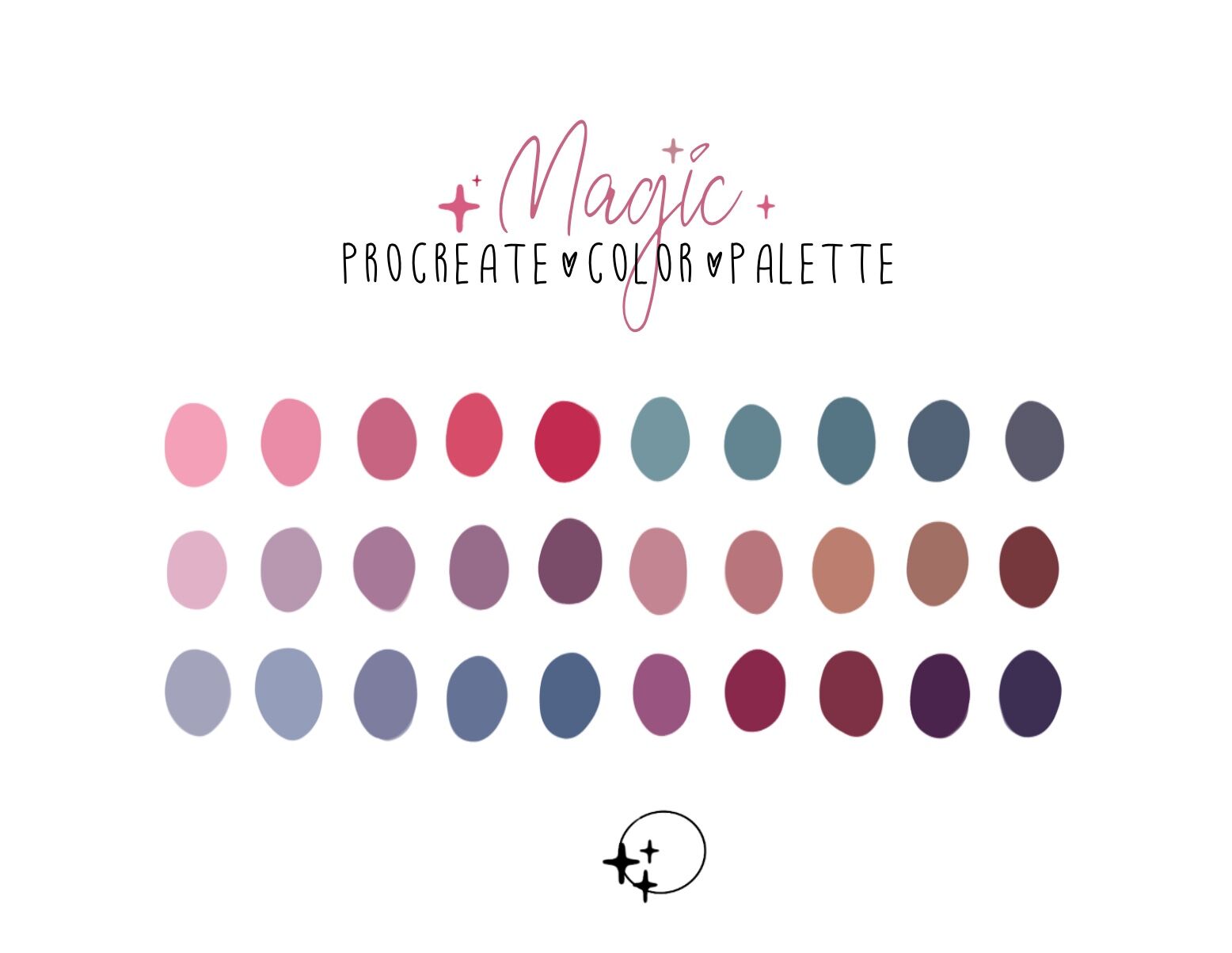 Procreate palette magic By Fox Shop | TheHungryJPEG