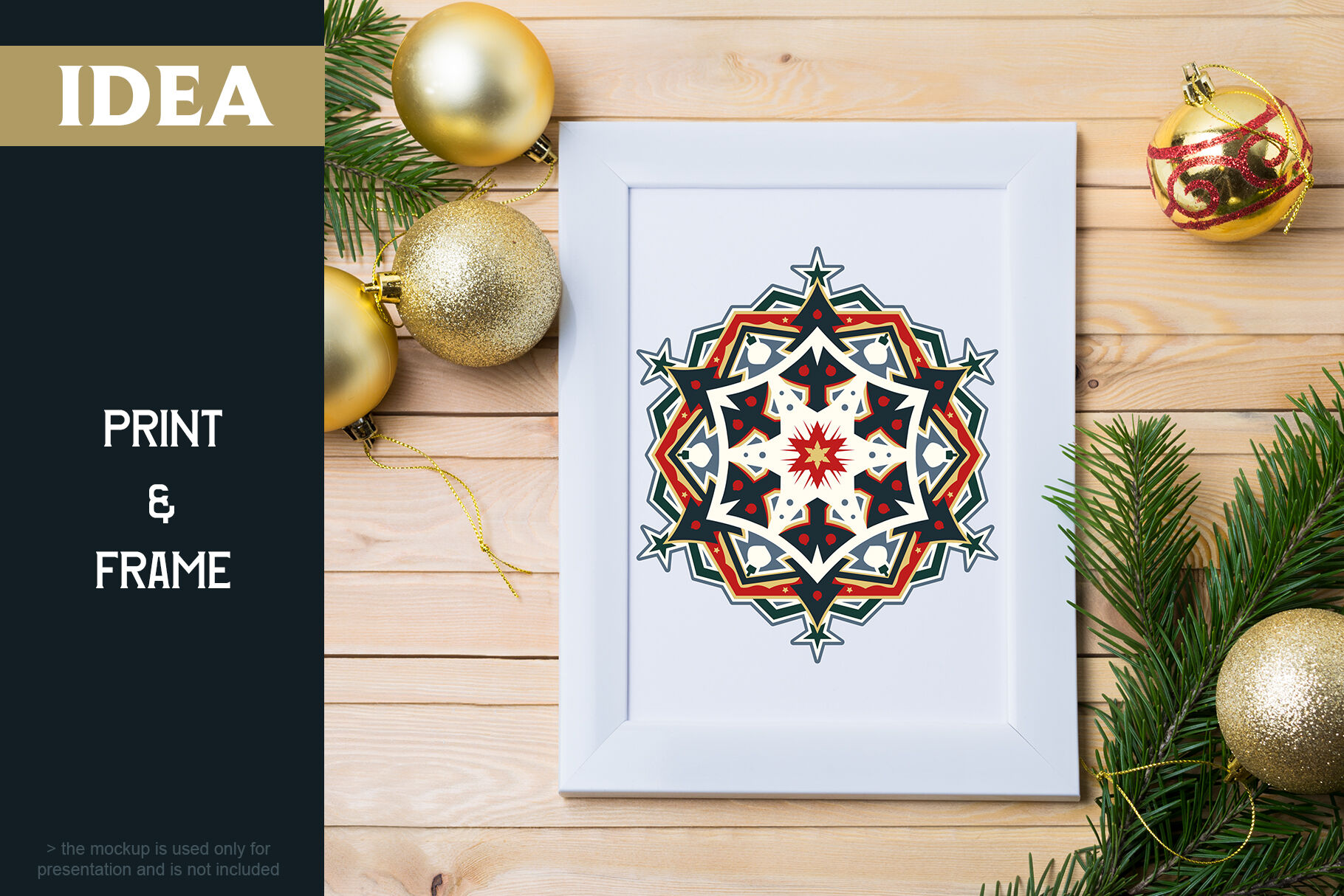 Layered 3d Christmas Mandala Svg Cut File By Pixaroma Thehungryjpeg Com