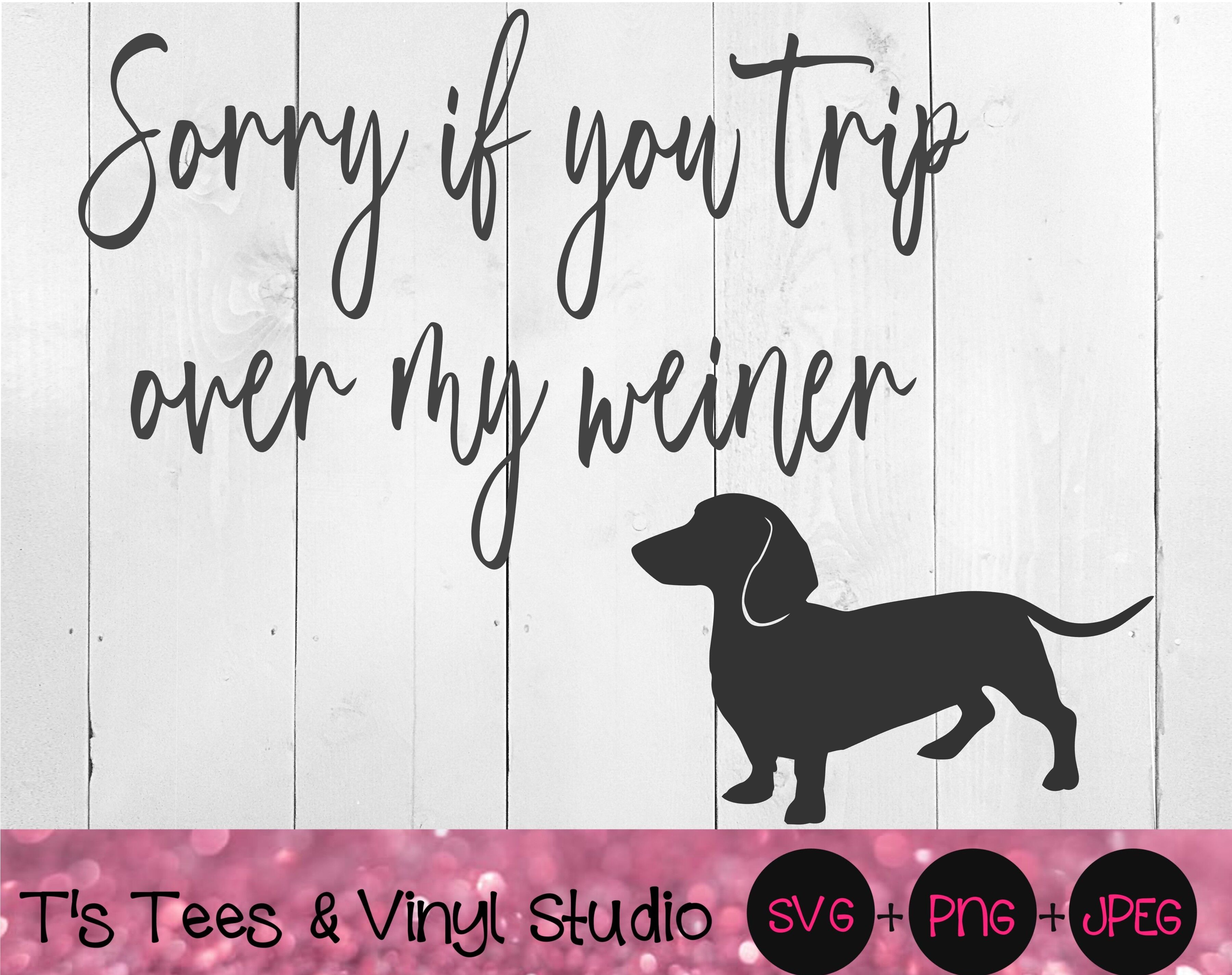 Download Dachshund Svg Mini Dachshund Weiner Dog Hotdog Dog Sorry If You Tr By T S Tees Vinyl Studio Thehungryjpeg Com