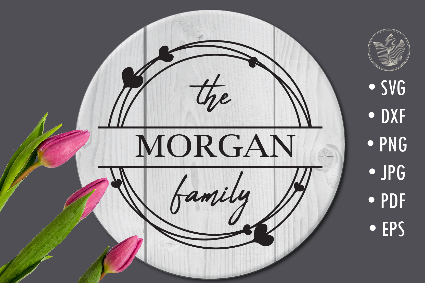 Download Family Monogram Svg Valentine S Day Monogram Frame By Prettydd Thehungryjpeg Com
