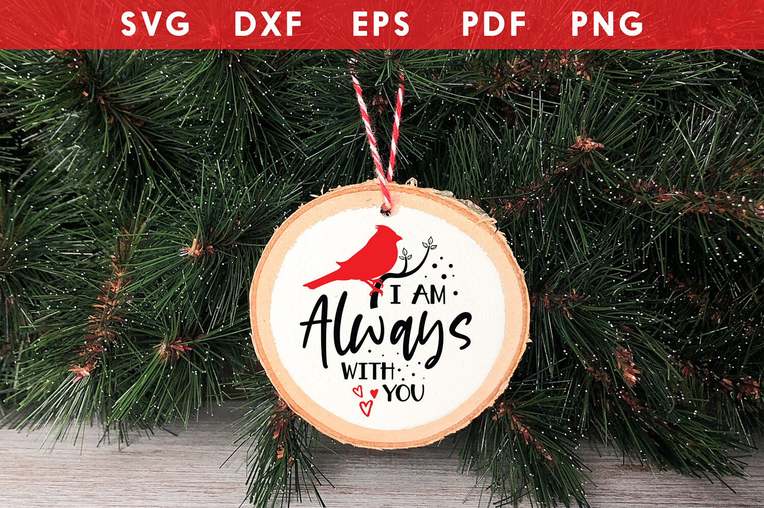 Download Christmas Ornament Svg I Am Always With You Cardinal Svg By Craftlabsvg Thehungryjpeg Com