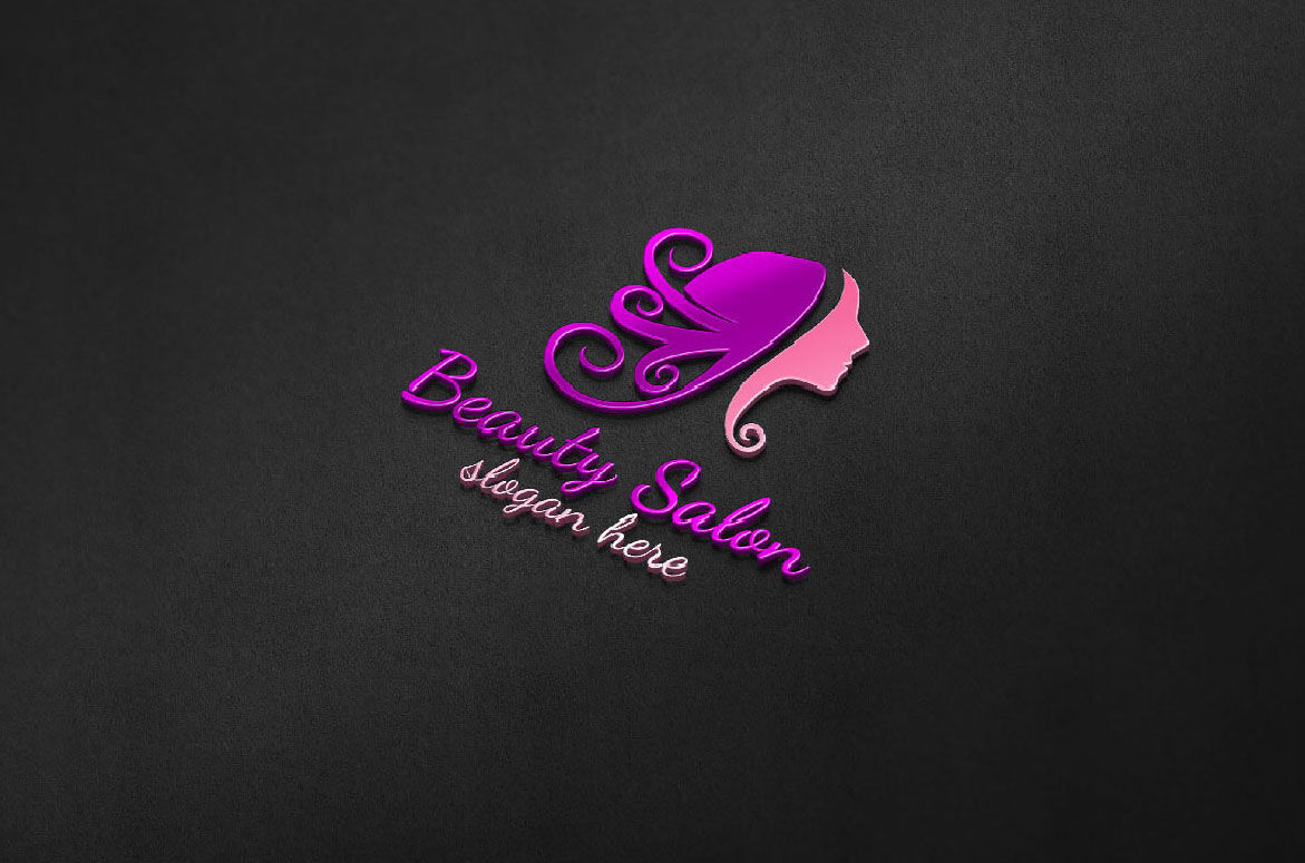 Editable Beauty Logo Bundle, 3x Messy Splatter Paint Logos, Hair/Beaut