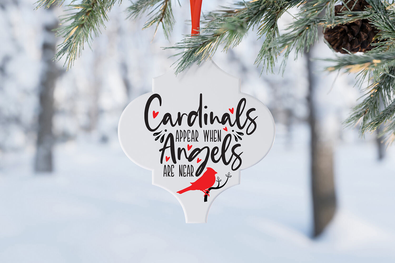 Cardinals Appear When Angels Are Near, Cardinal SVG DXF PNG By