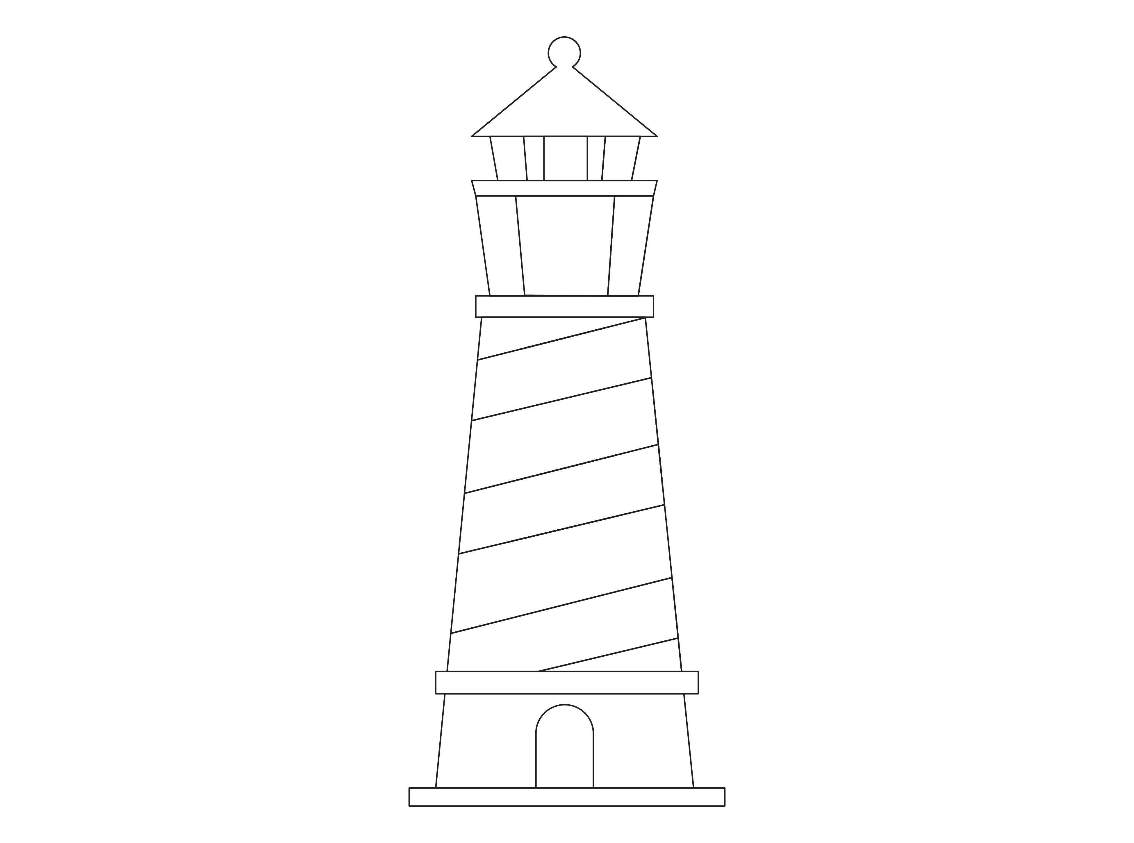 Lighthouse Outlines Clipart