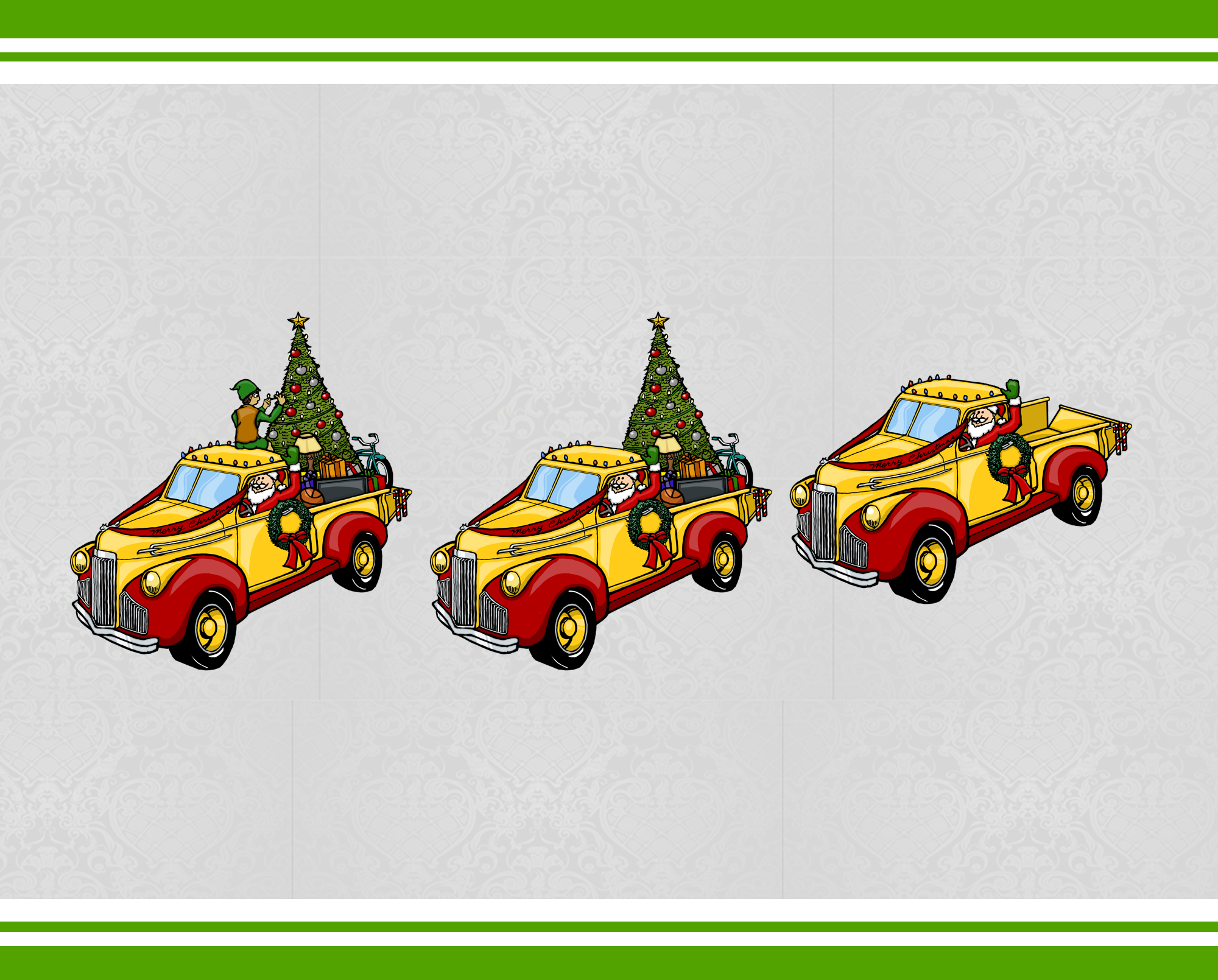 Merry Christmas Retro Truck SVG, Clipart Design Elements By Mandala Creator  | TheHungryJPEG