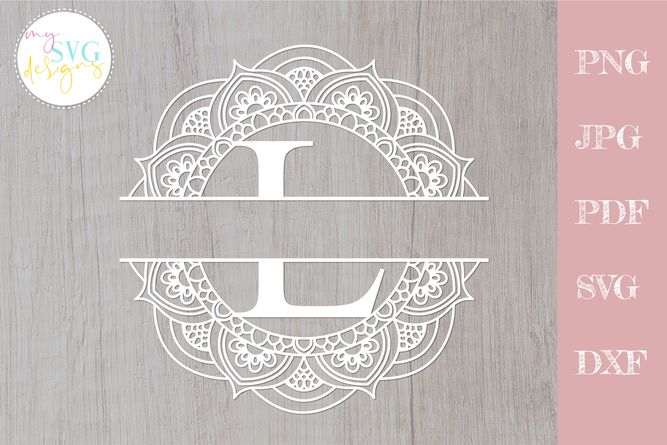 Download Split Monogram L Svg Monogram Frame Svg By Mysvgdesigns Thehungryjpeg Com