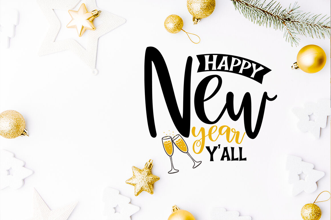 New Year&#039;s Svg Bundle With 20 Svg SVG File - Download Free All Font - Download Run Free Font