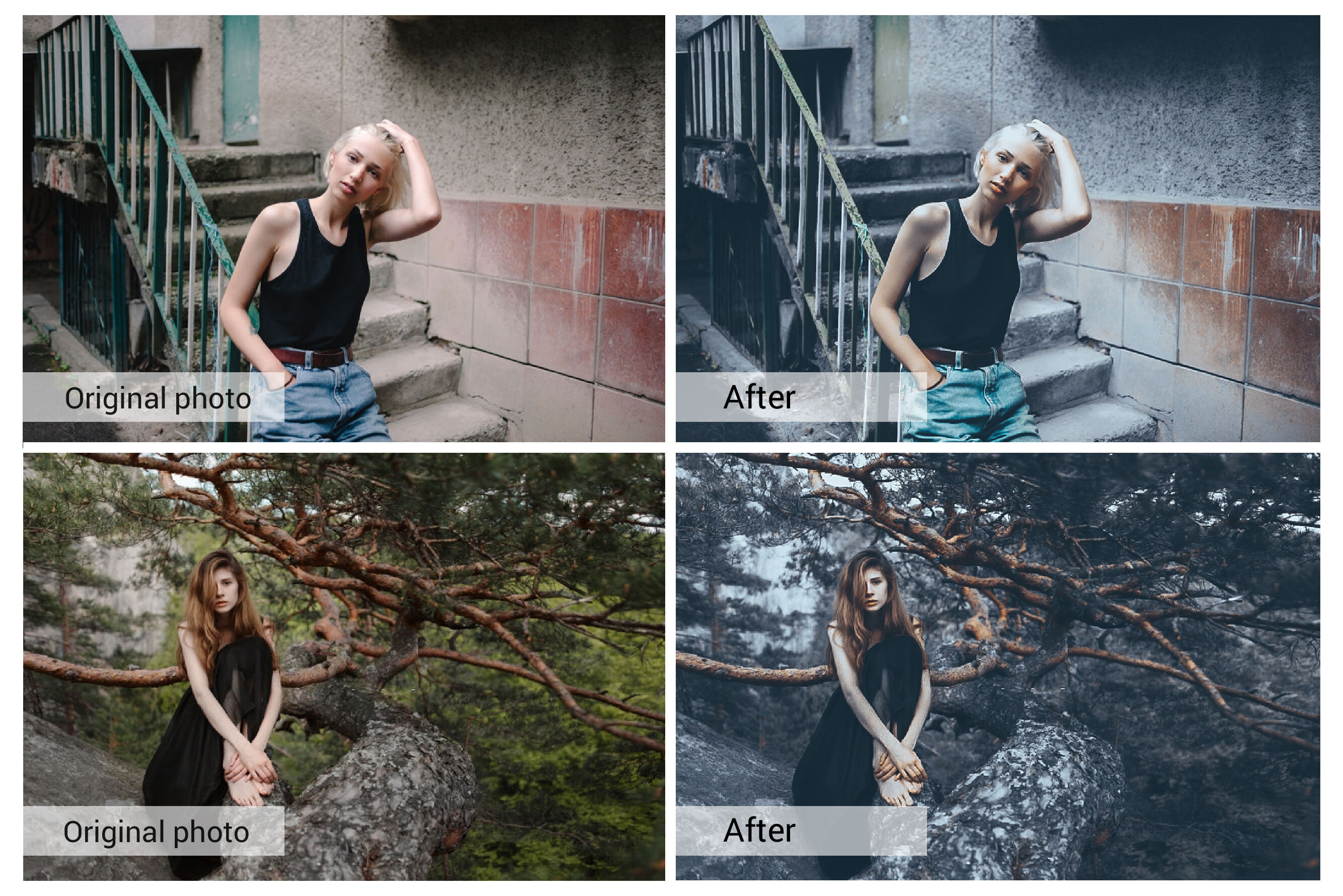 Dark Mood Presets Photoshop Actions Luts Vsco By Cilo Creative My Xxx Hot Girl