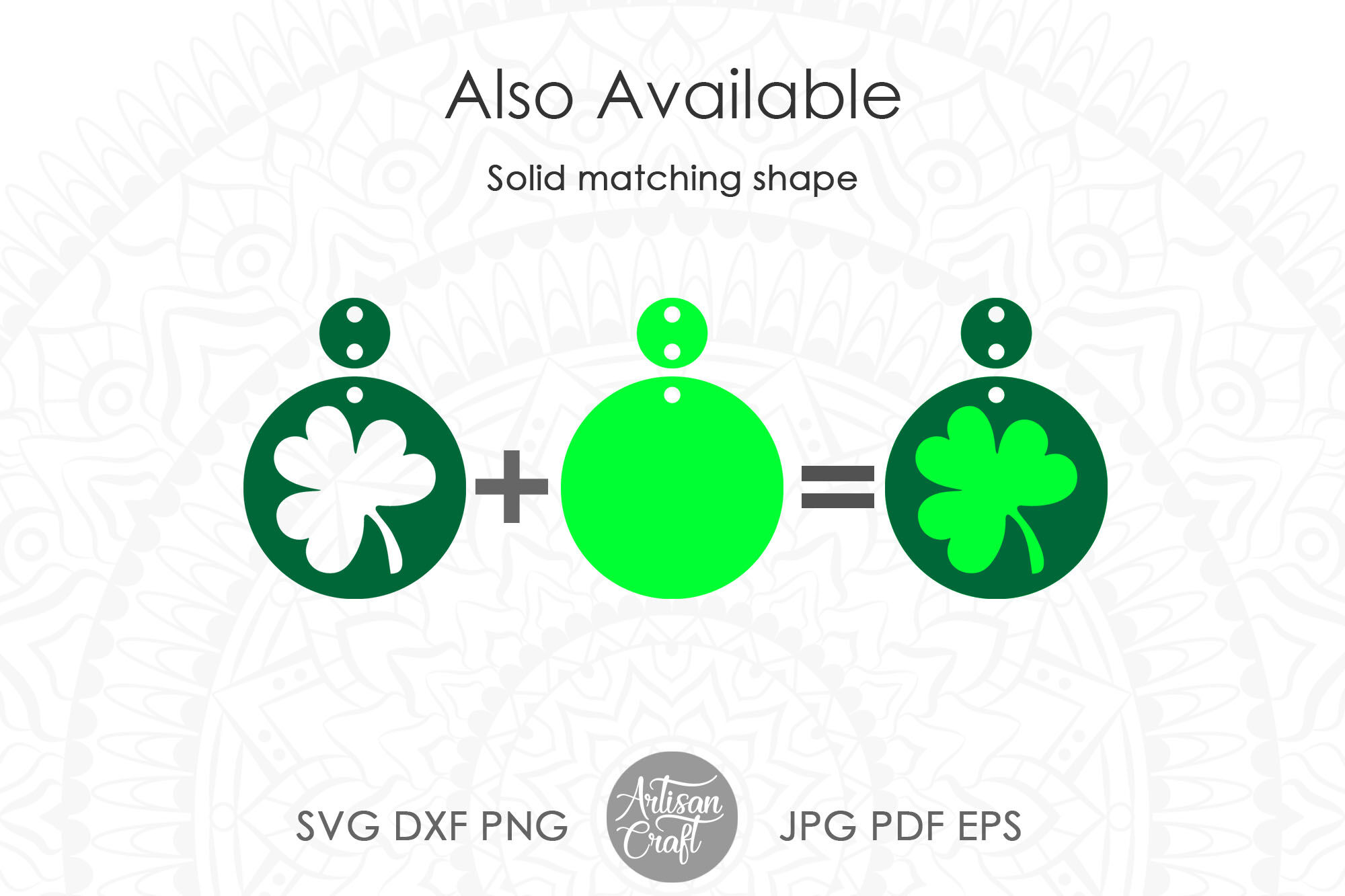 Shamrock Earring, St Patrick's Day Graphic by Artisan Craft SVG