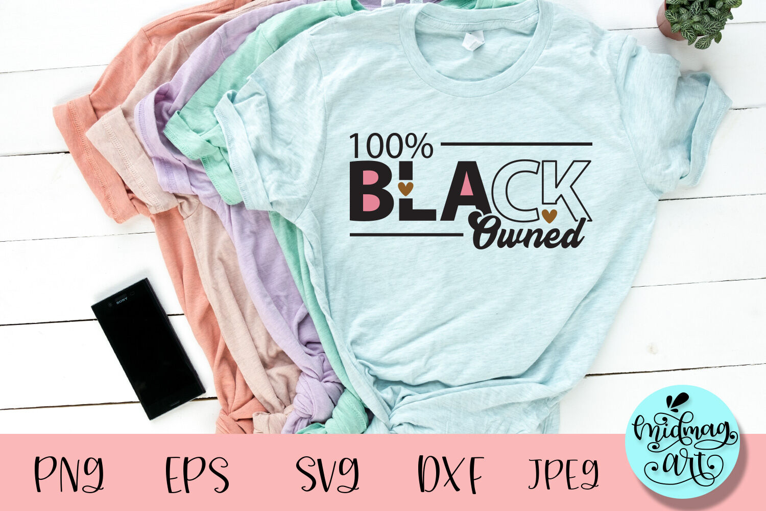 100% black owned svg, melanin svg By Midmagart | TheHungryJPEG