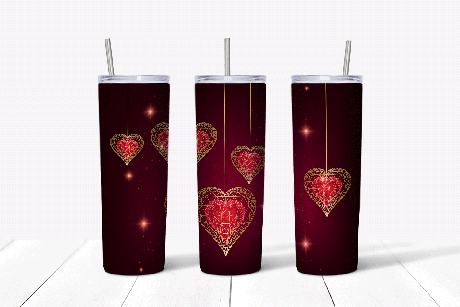 Valentines tumbler sublimation bundle By Inkoly