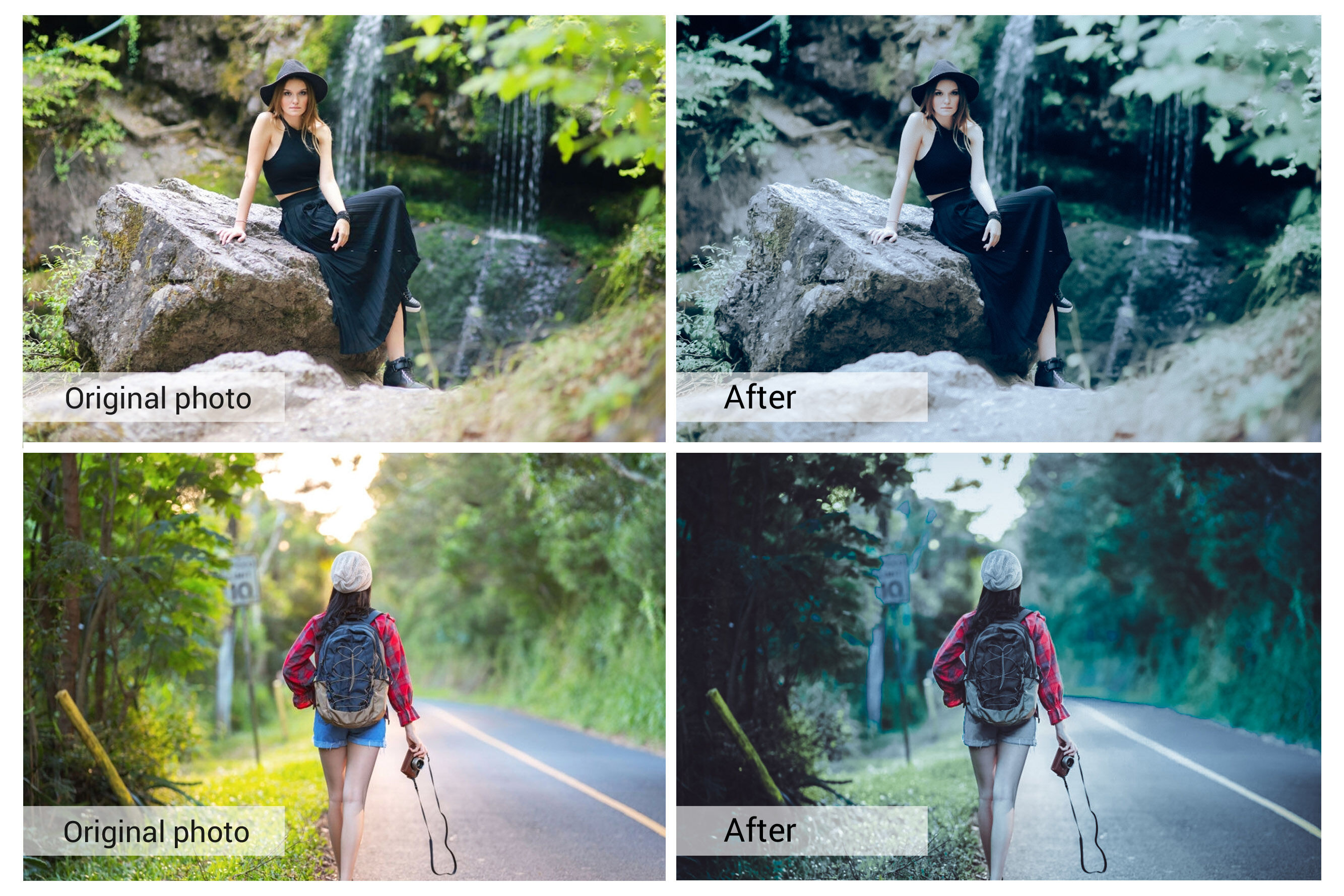 20 Magic Forest Presets Photoshop  actions LUTS VSCO  By 