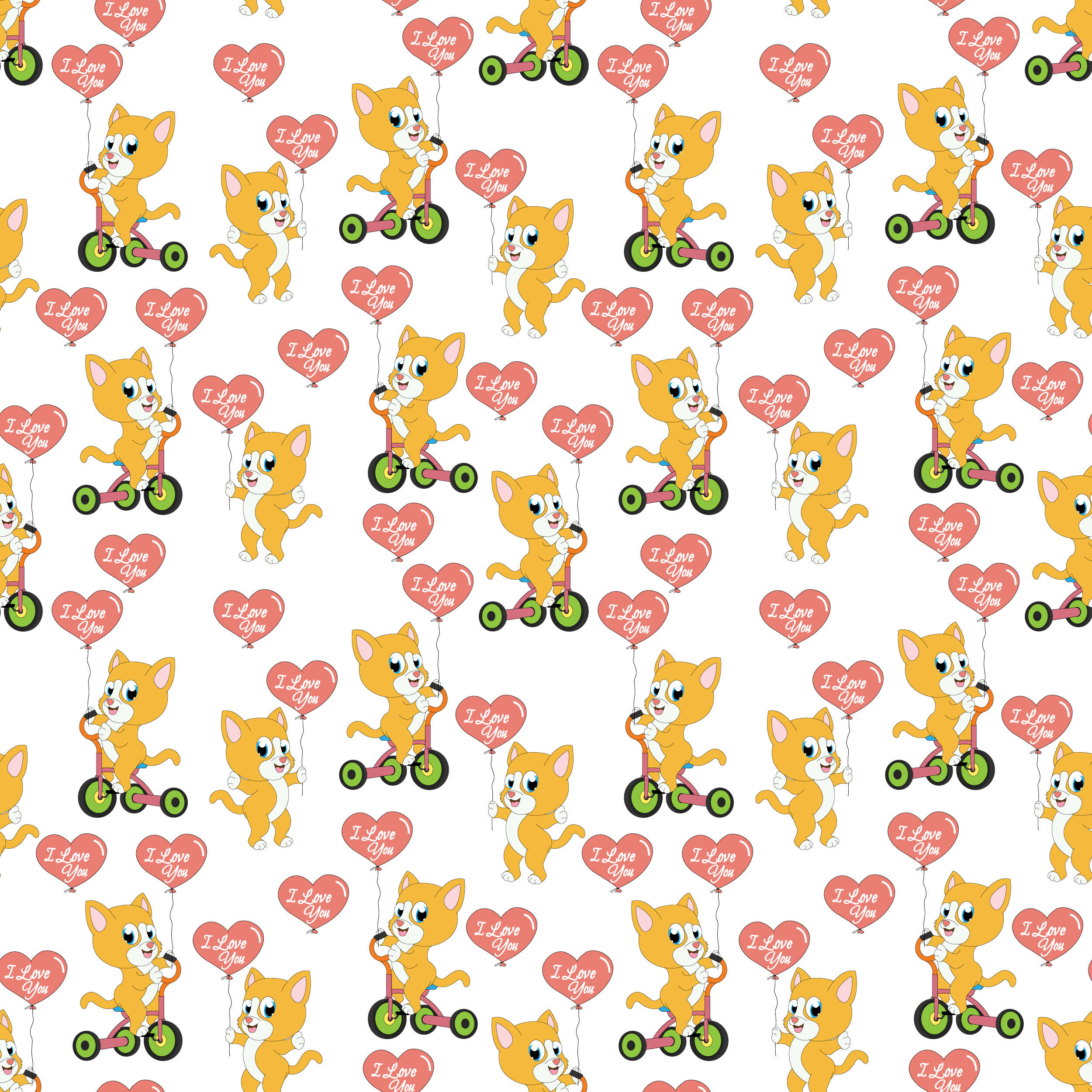 cute cat pattern By CurutDesign | TheHungryJPEG