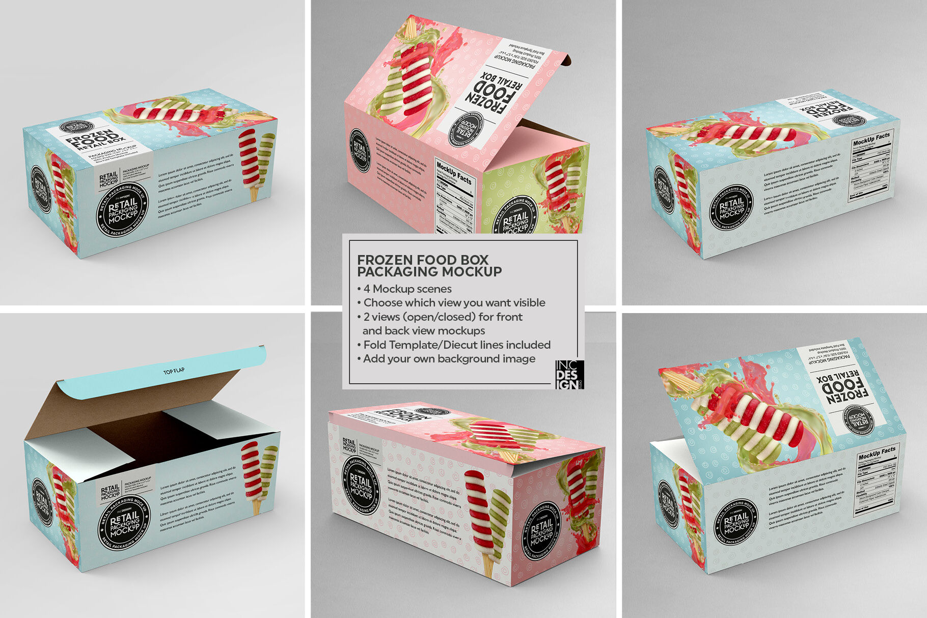 Download Big Frozen Food Box Packaging Mockup By INC Design Studio ...