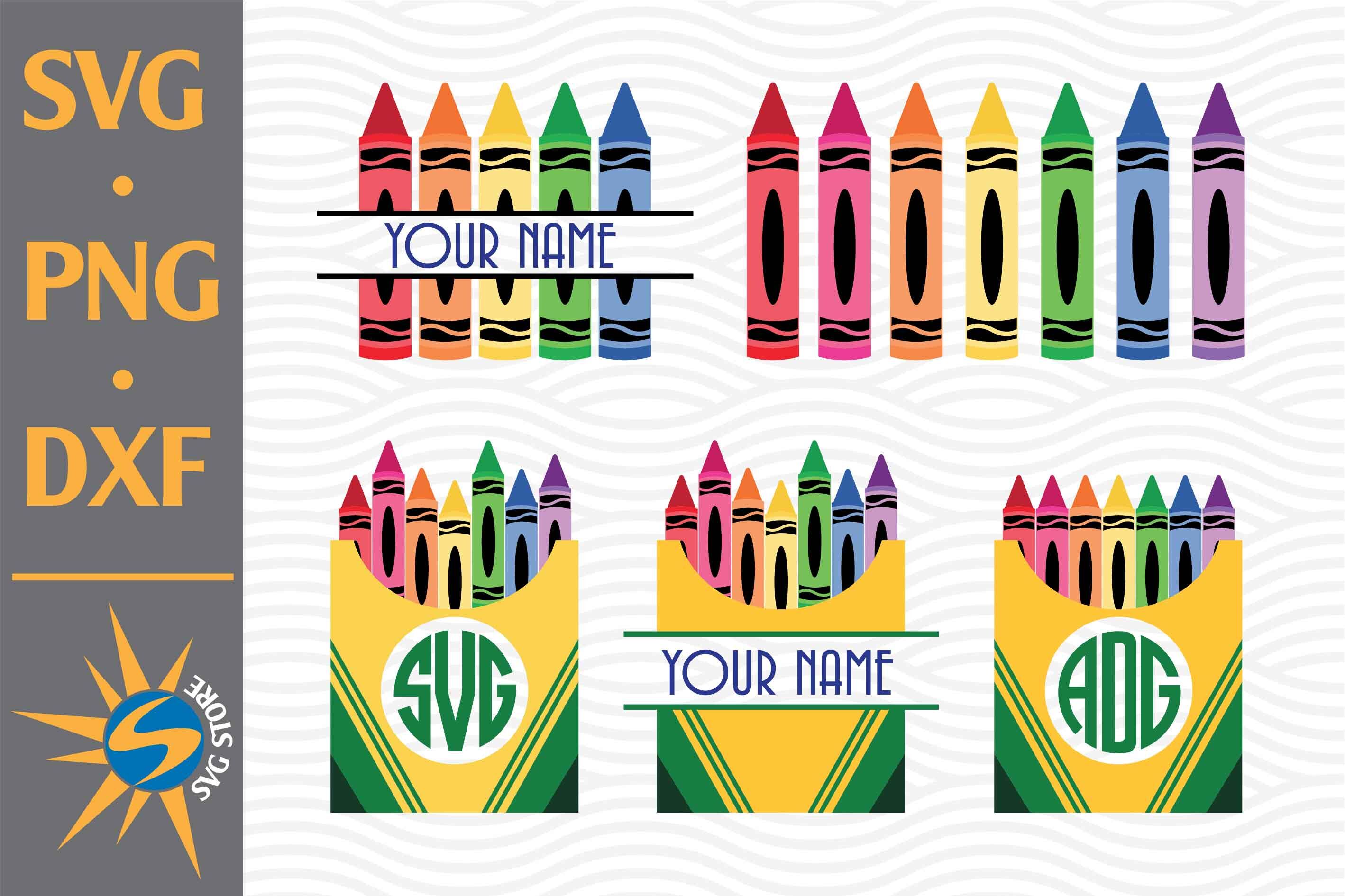 Crayon SVG, PNG, DXF Digital Files Include By SVGStoreShop