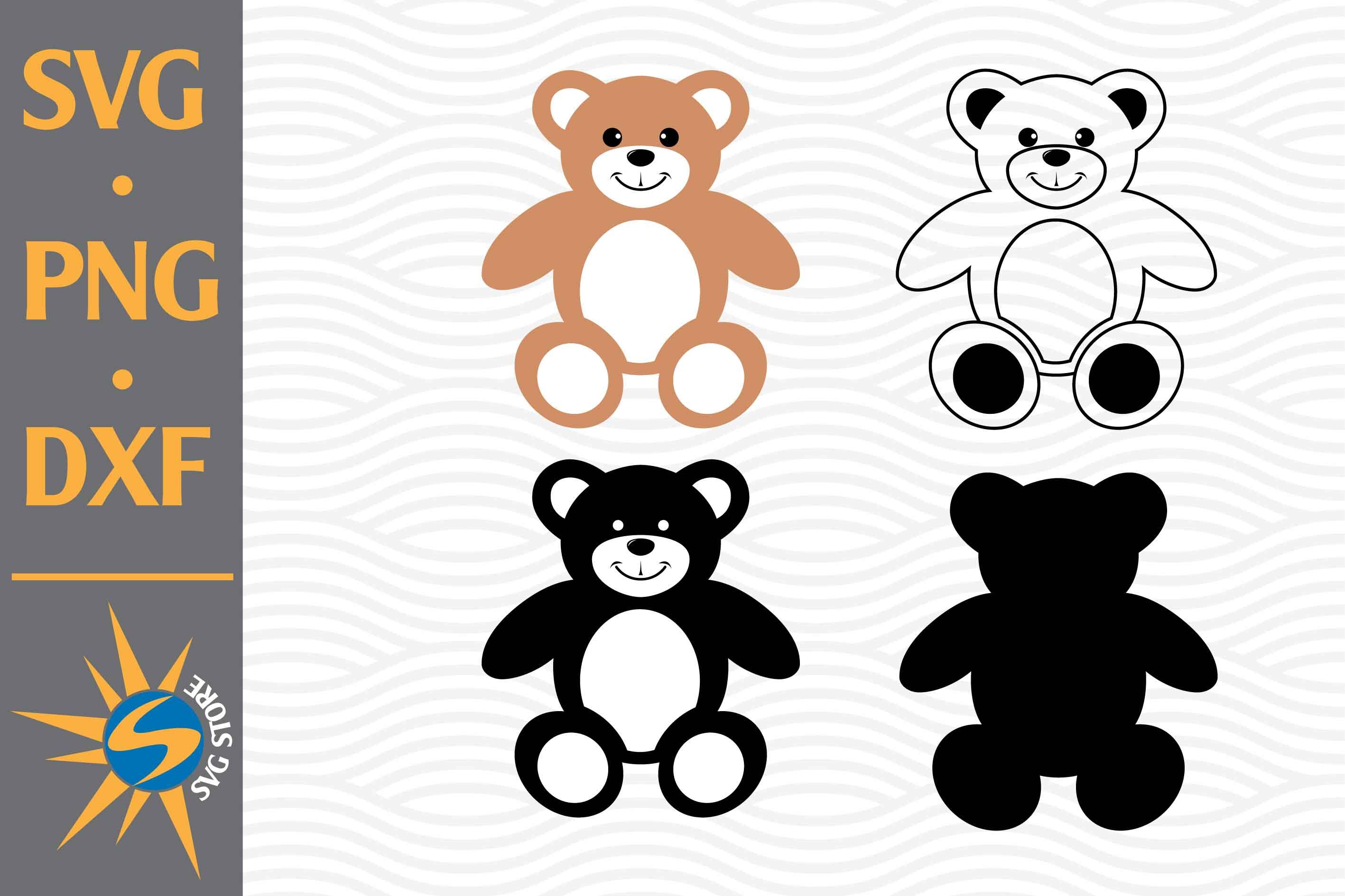 Teddy Bear SVG, PNG, DXF Digital Files Include By SVGStoreShop