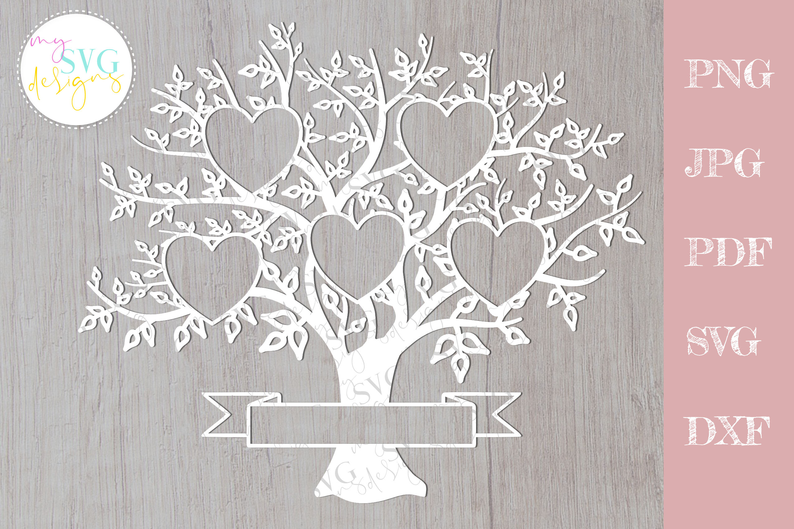 Download Family Tree Svg 5 Members Svg Family Tree Family Reunion Svg By Mysvgdesigns Thehungryjpeg Com