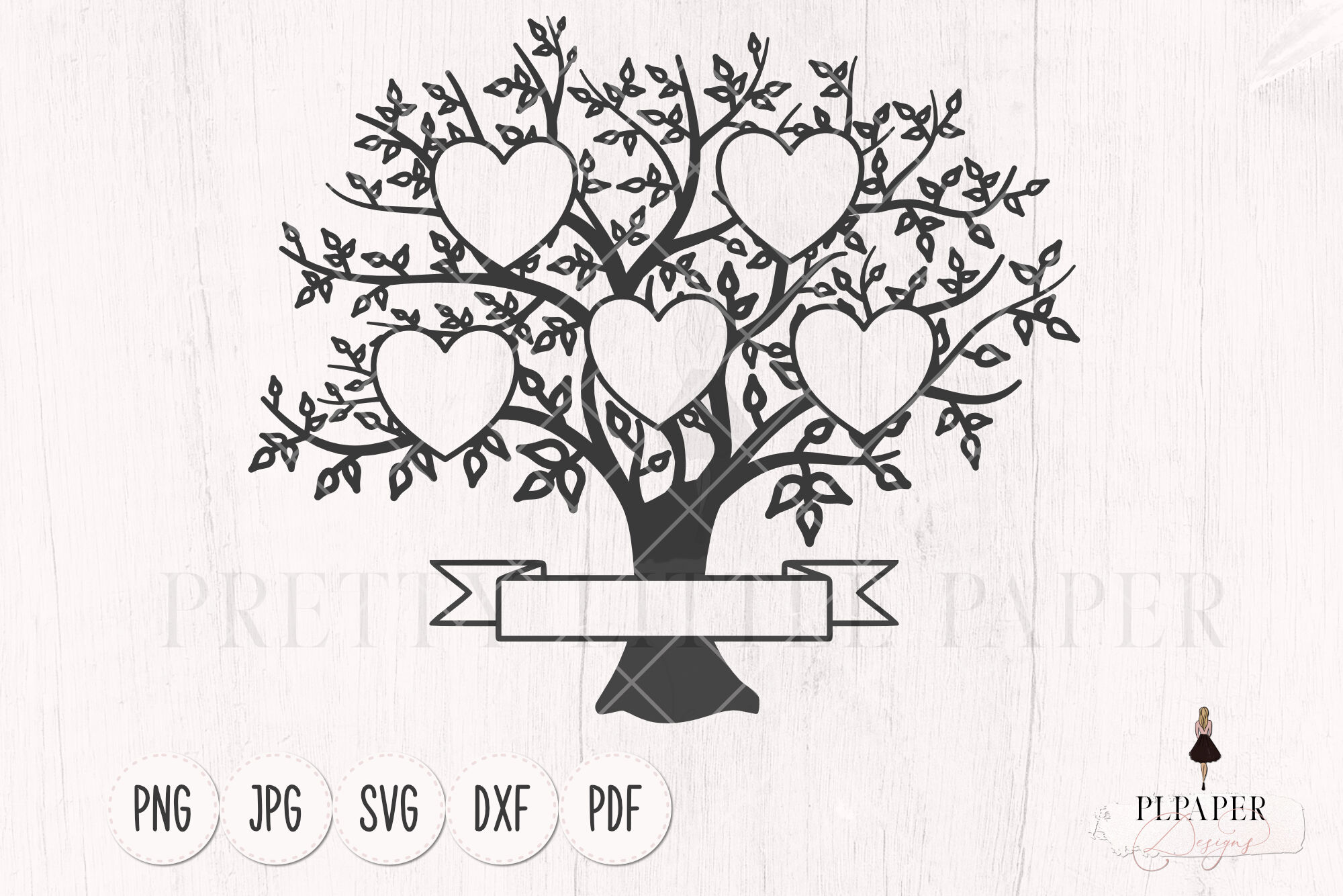 Family Tree SVG File for 5 names Family Tree 5 members Svg Family reunion svg file for Circut Family Tree Oval frame Svgpng.dxf file