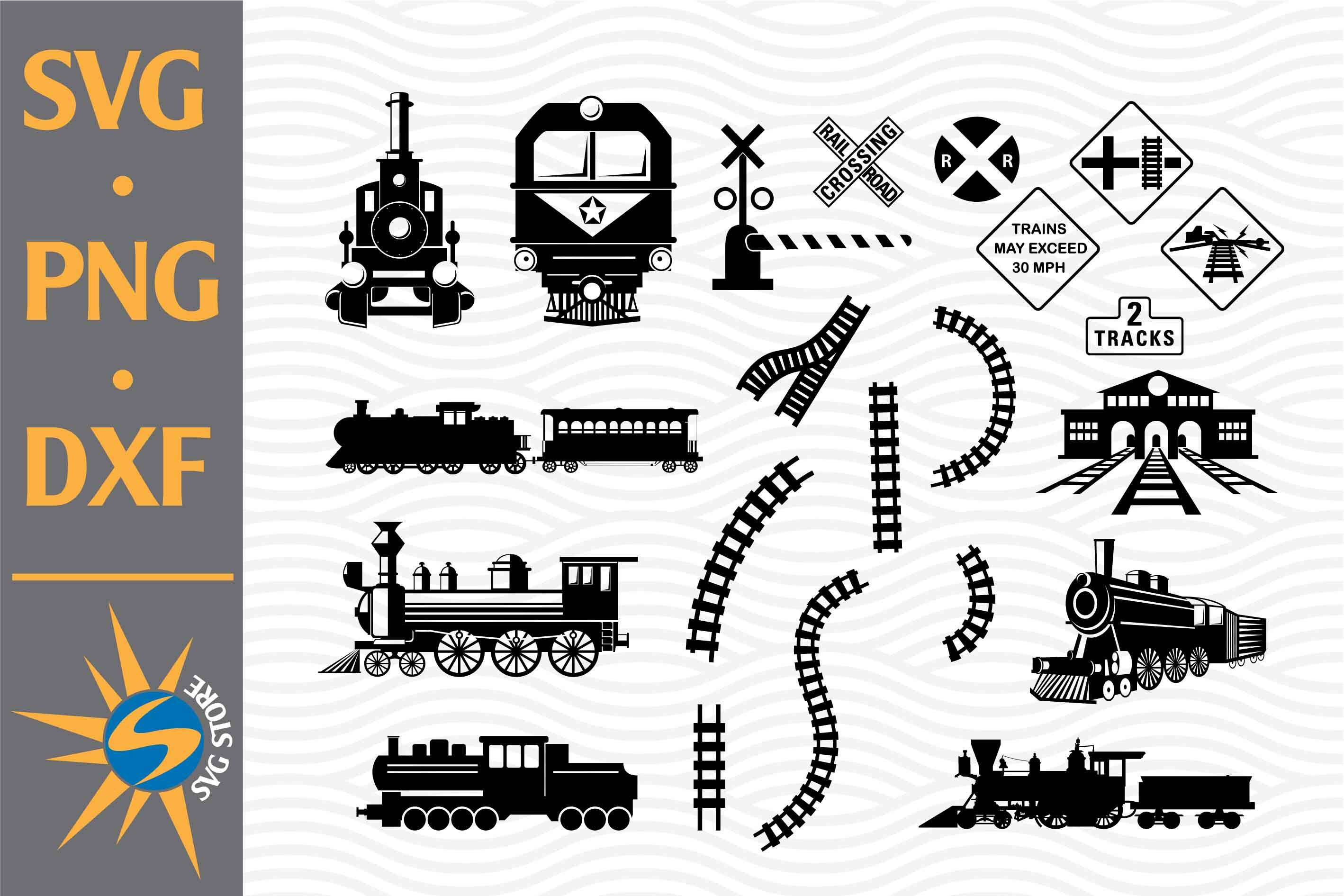 Download Train Silhouette Svg Png Dxf Digital Files Include By Svgstoreshop Thehungryjpeg Com