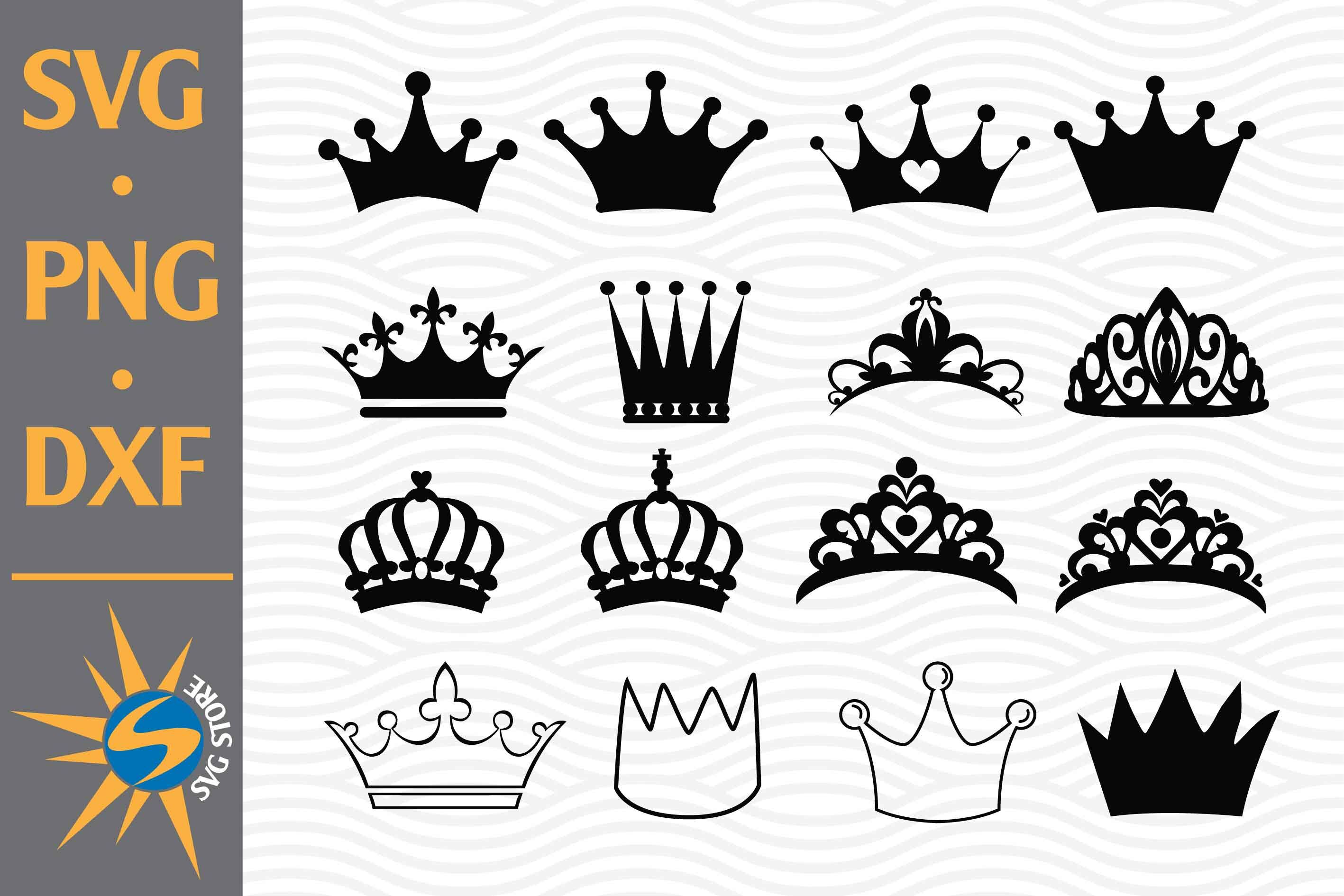 Drawing & Illustration Silhouette Cut Files. Crown Clip art for Cricut