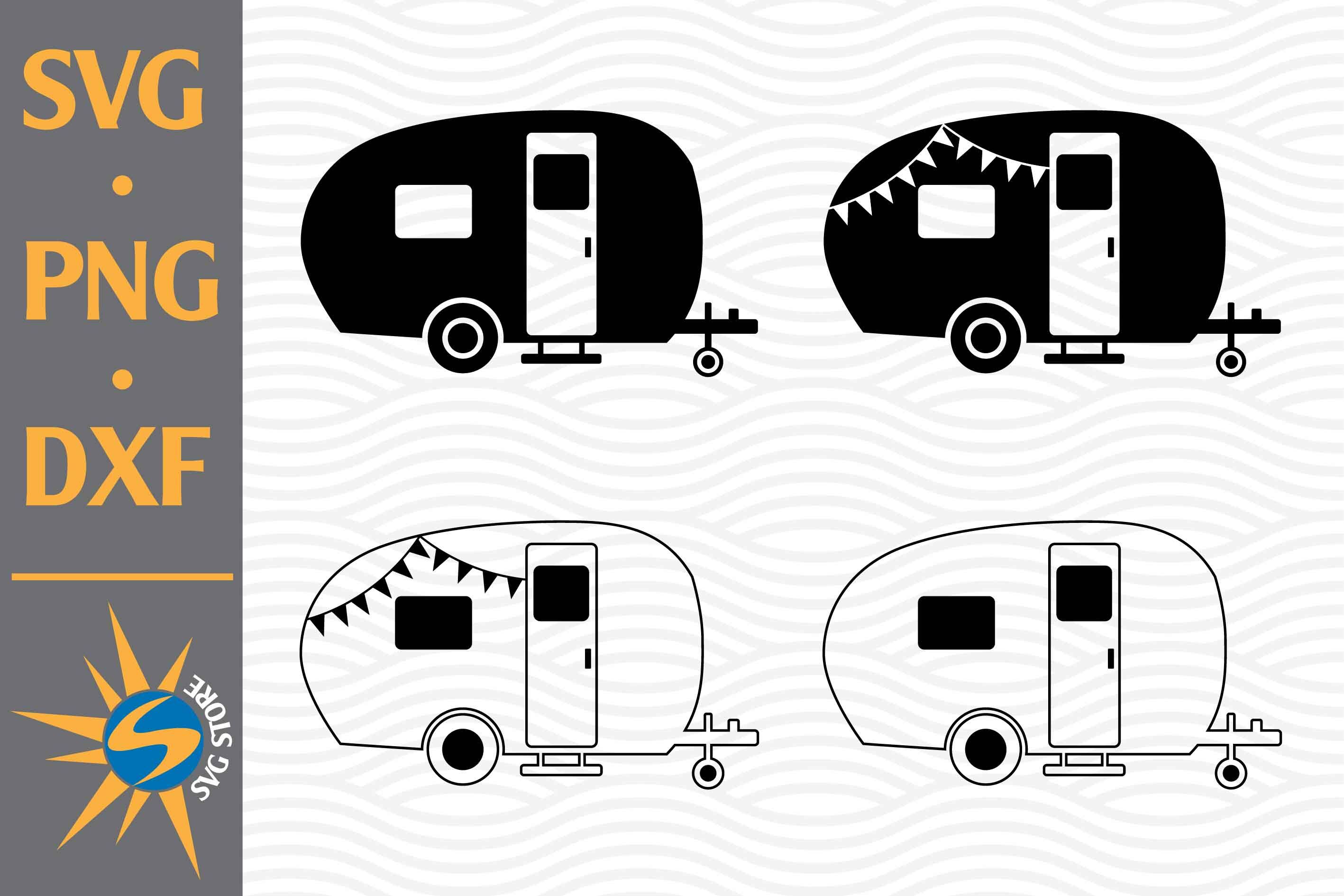 Camper Svg Png Dxf Digital Files Include By Svgstoreshop Thehungryjpeg Com