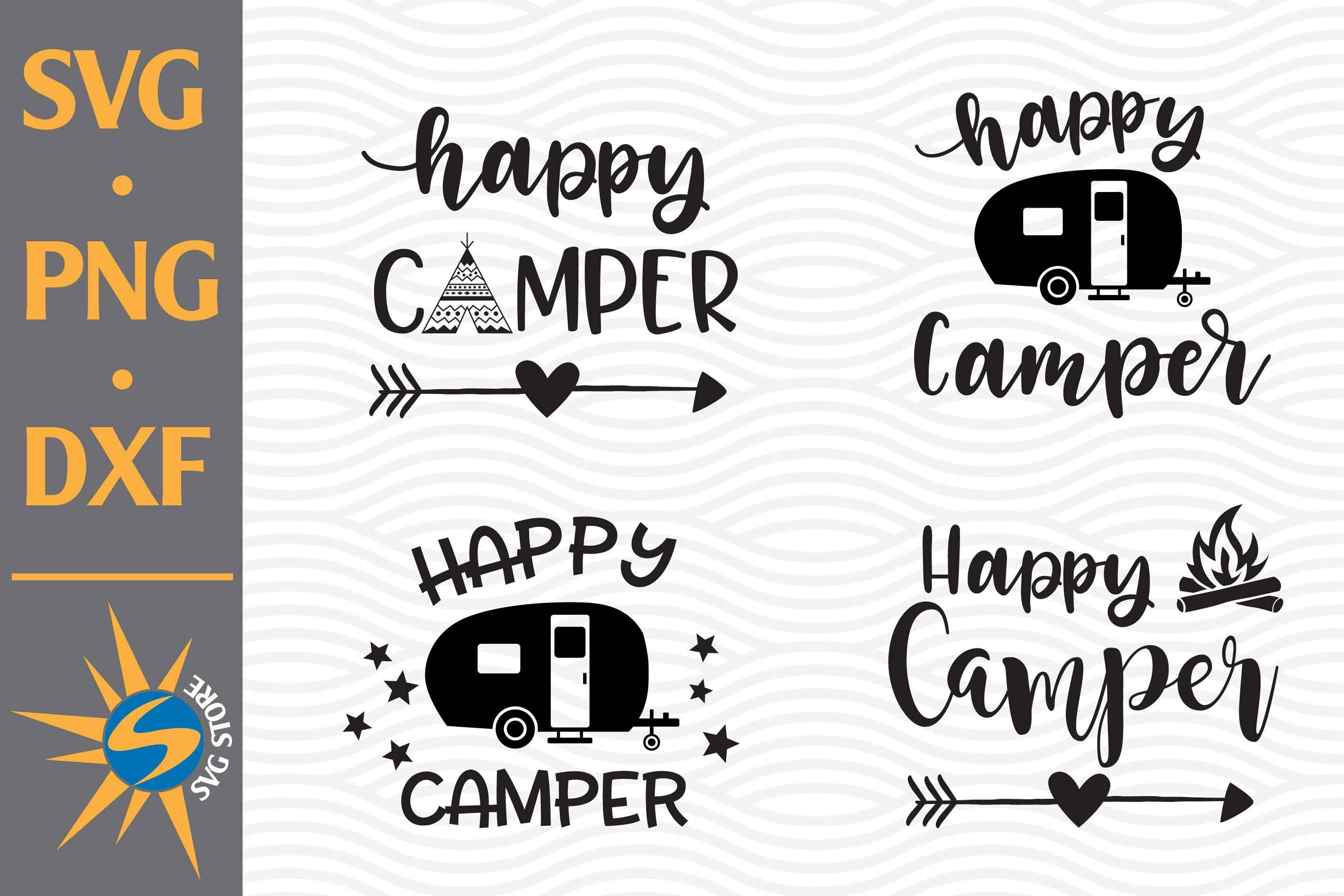 Download Happy Camper Svg Png Dxf Digital Files Include By Svgstoreshop Thehungryjpeg Com