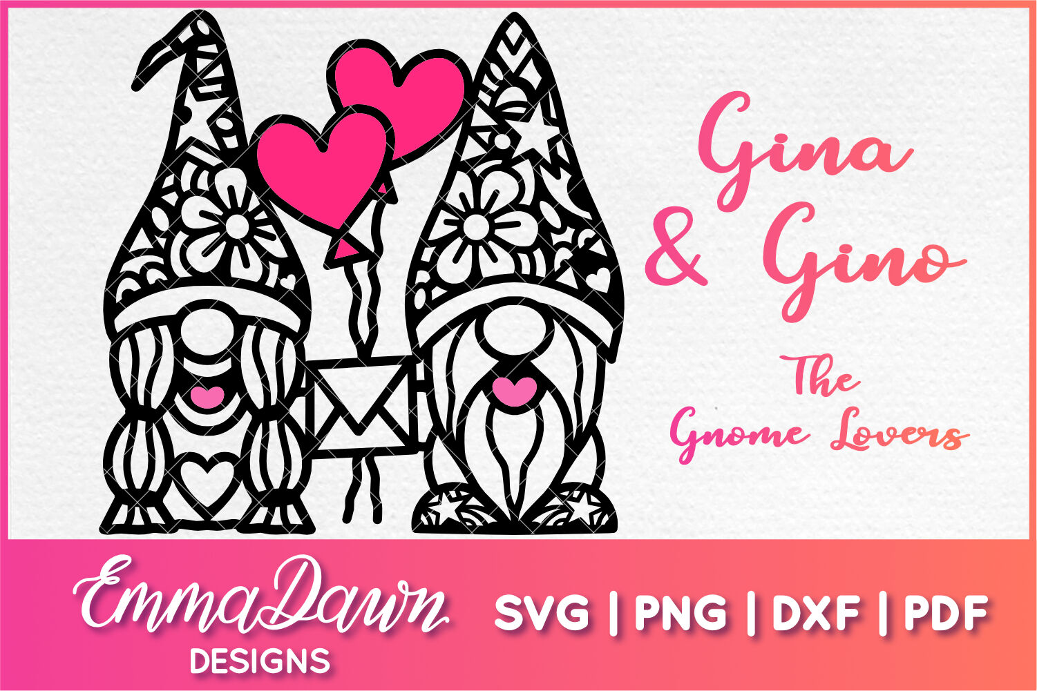 Download Gina Gino The Gnome Lovers Svg Mandal Zentangle Design By Emma Dawn Designs Thehungryjpeg Com