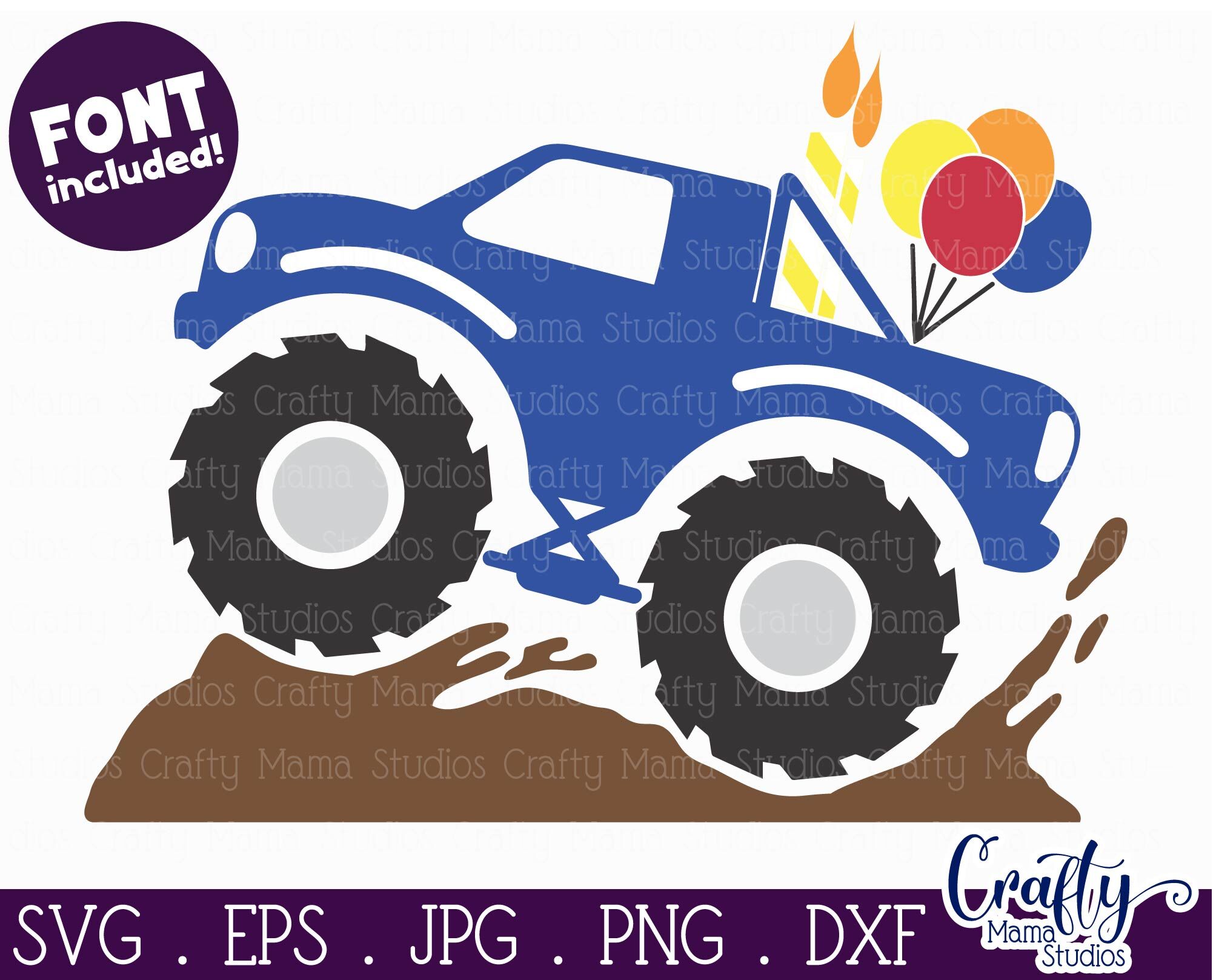 Download Birthday Monster Truck Svg Birthday Shirt Svg By Crafty Mama Studios Thehungryjpeg Com