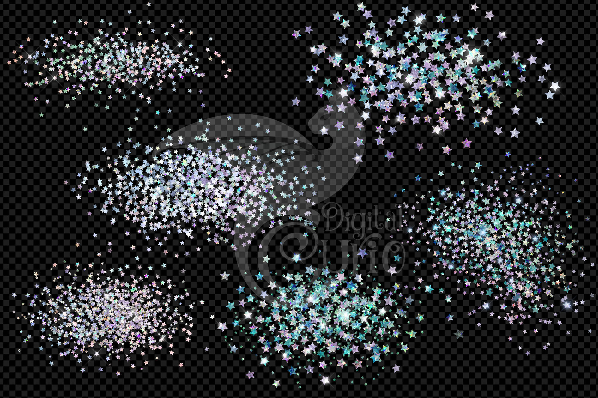 Holographic Glitter Overlays By Digital Curio