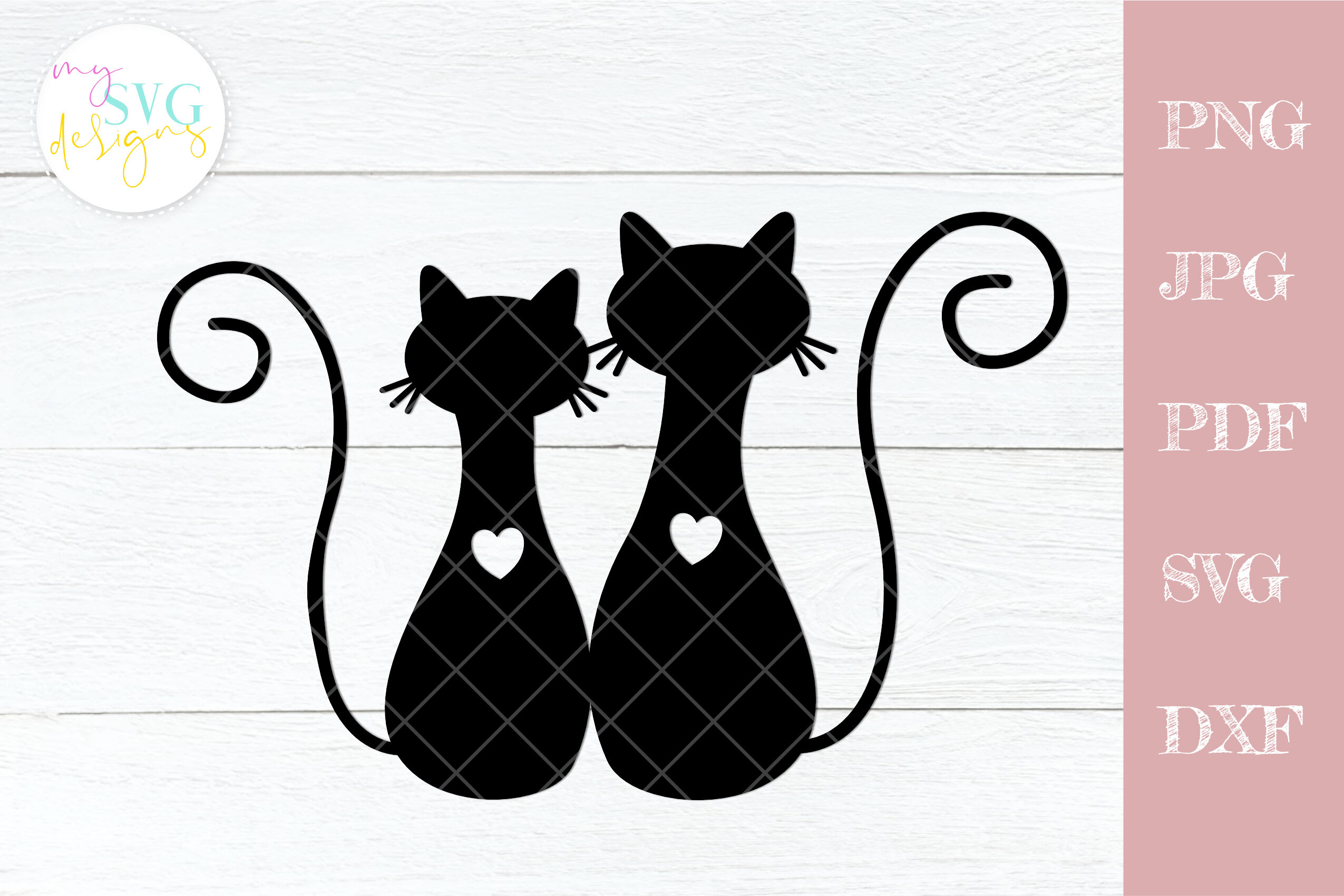 Cute cat svg, Cat outline svg, cat cutting file By PLPaperDesigns