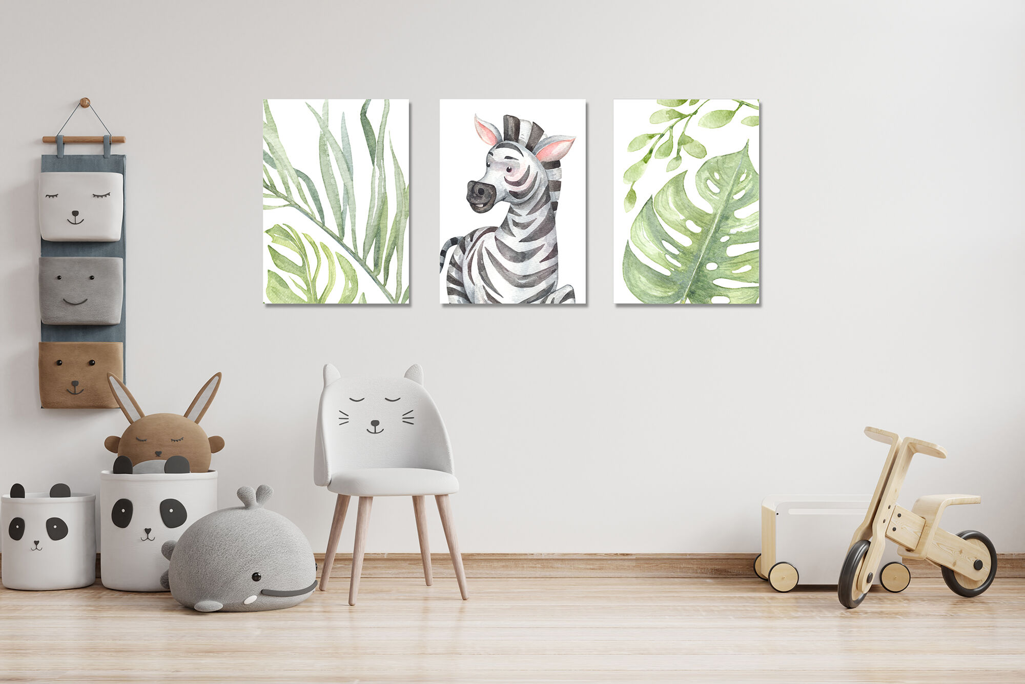 Watercolor safari animals and jungle element images. By SapG Art ...