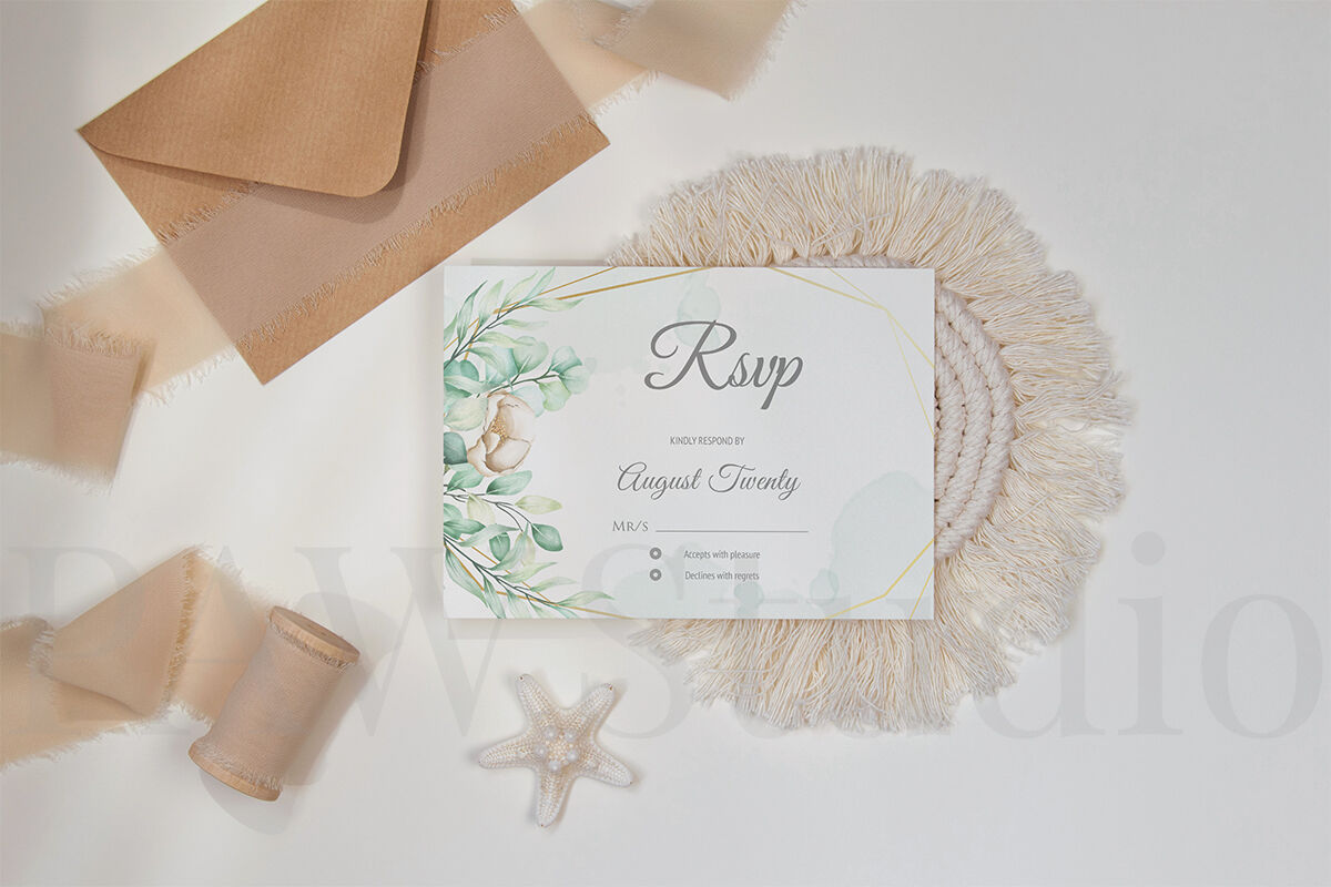 Card Mockup,5x7 Card Mockup,Invitation Mockup By PawMockup | TheHungryJPEG