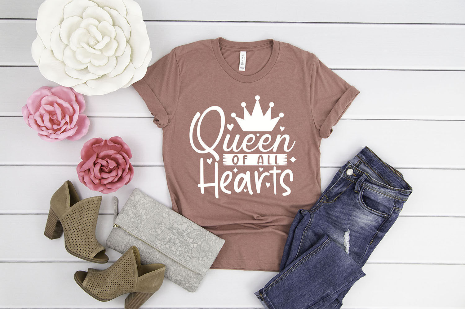 Queen Of All Hearts Valentine Svg Heart Svg By Craftlabsvg Thehungryjpeg Com