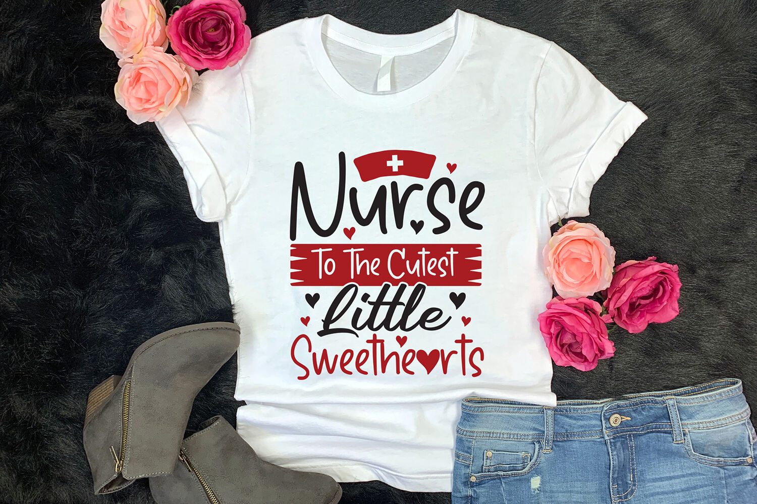 Nurse Valentine SVG, Nurse To The Cutest Little Sweet Hearts By
