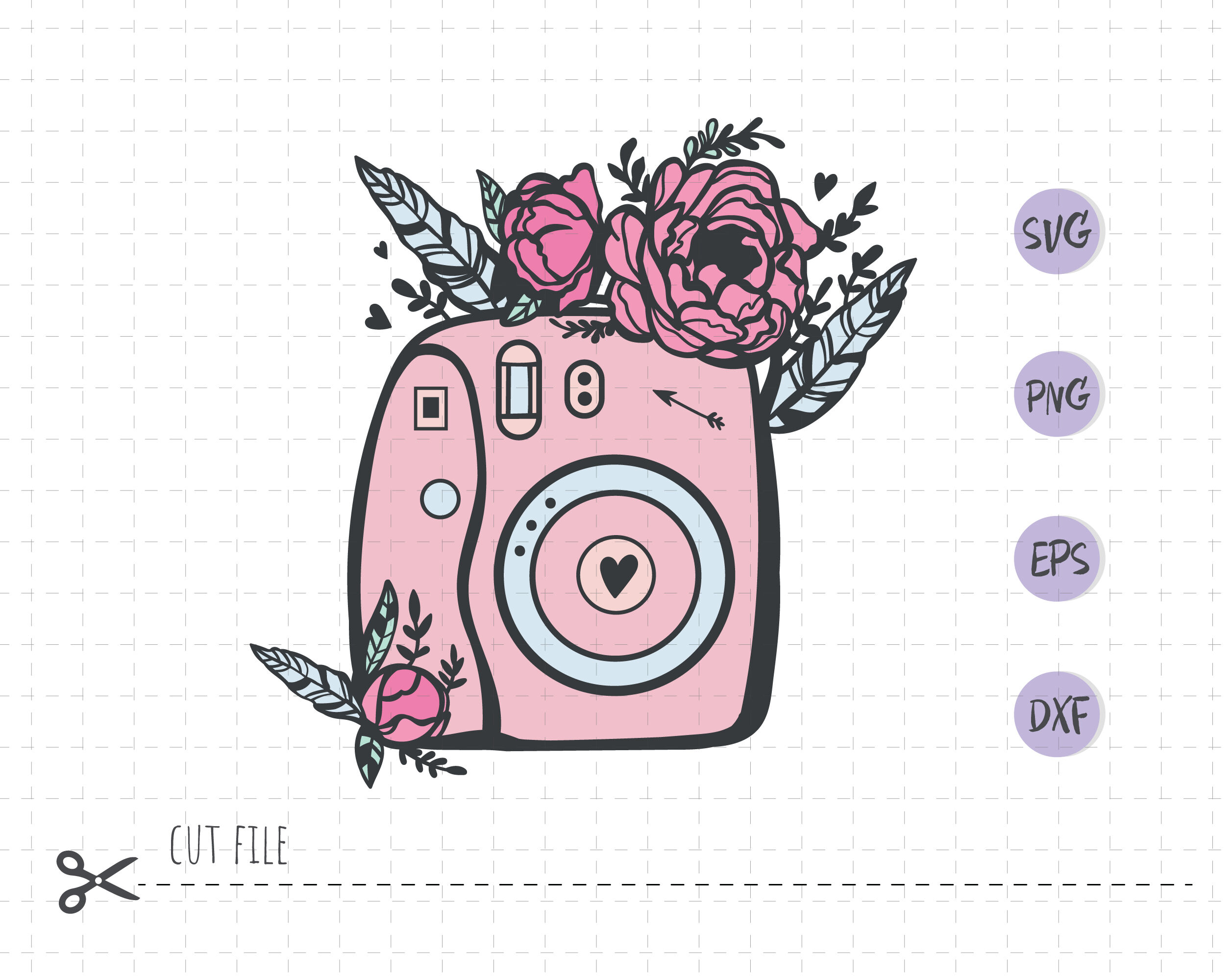 Download Camera in SVG / Momentum camera svg / camera Floral ...