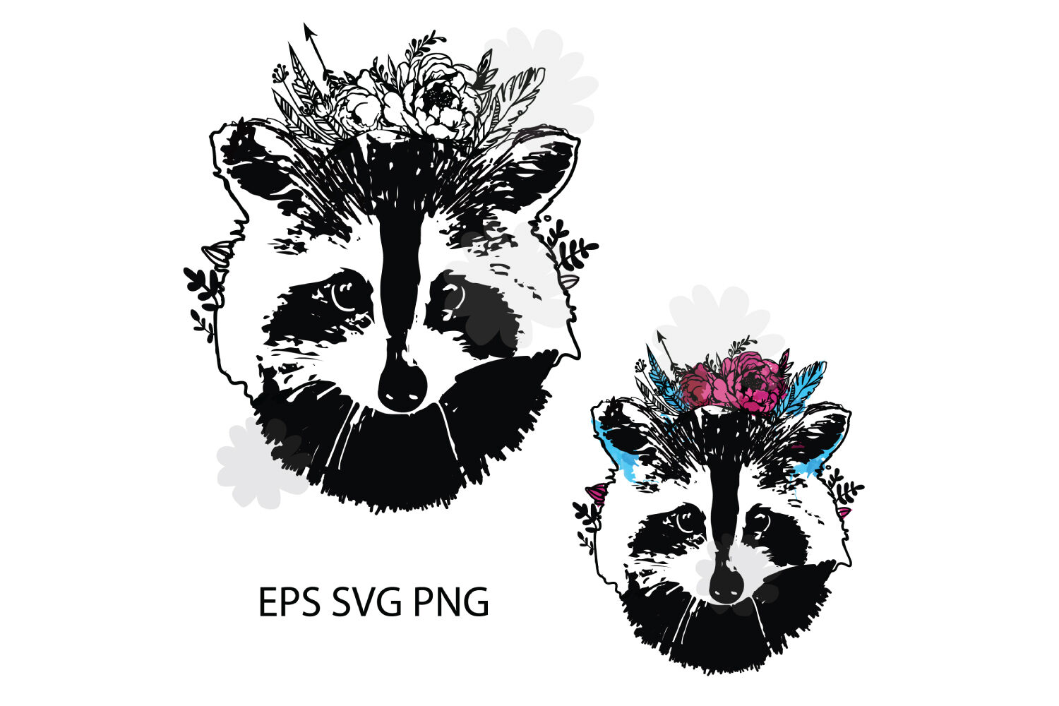 Download Face Raccoon Svg Png Dxf Wild Animal Svg By Sashaauzashop Thehungryjpeg Com