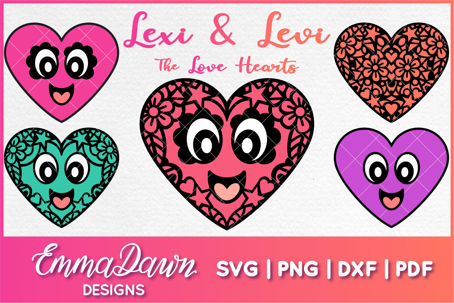 Download LEXI & LEVI THE LOVE HEARTS VALENTINES DAY MANDALA SVG ...