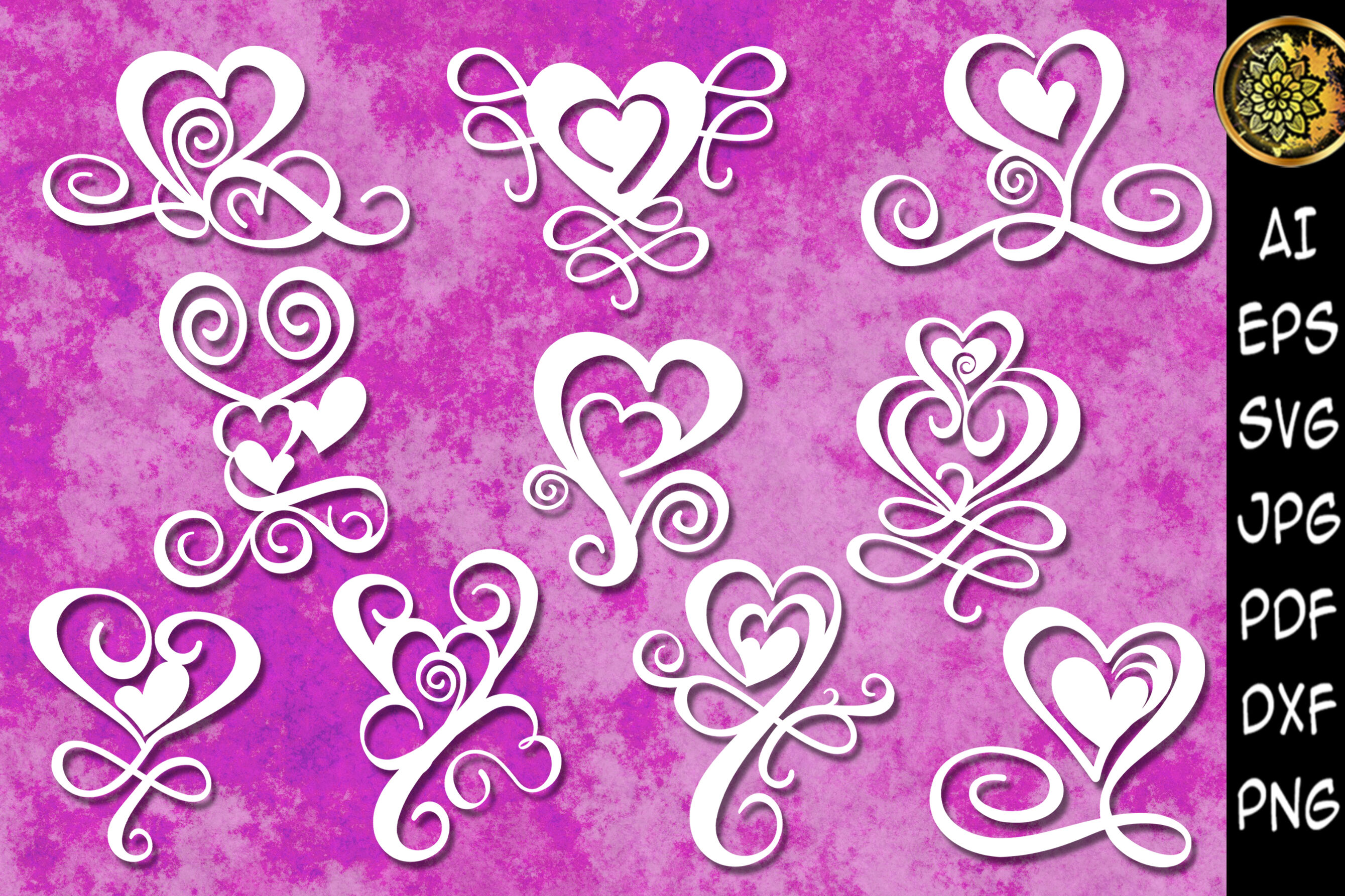 Swirl Heart SVG for Cricut – Free SVG for Cricut | Crafters File | SVG ...