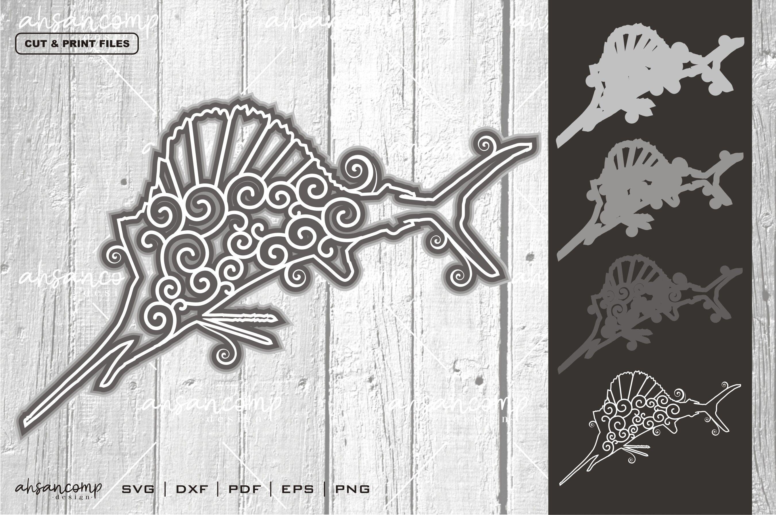 Download Fish Vector Svg 3d Layered By Ahsancomp Studio Thehungryjpeg Com