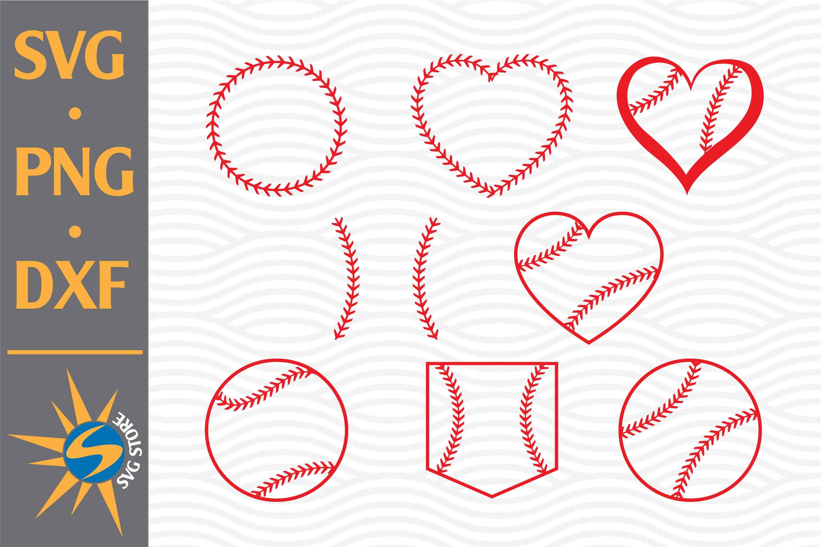 Baseball Number SVG, PNG, DXF Digital Files Include