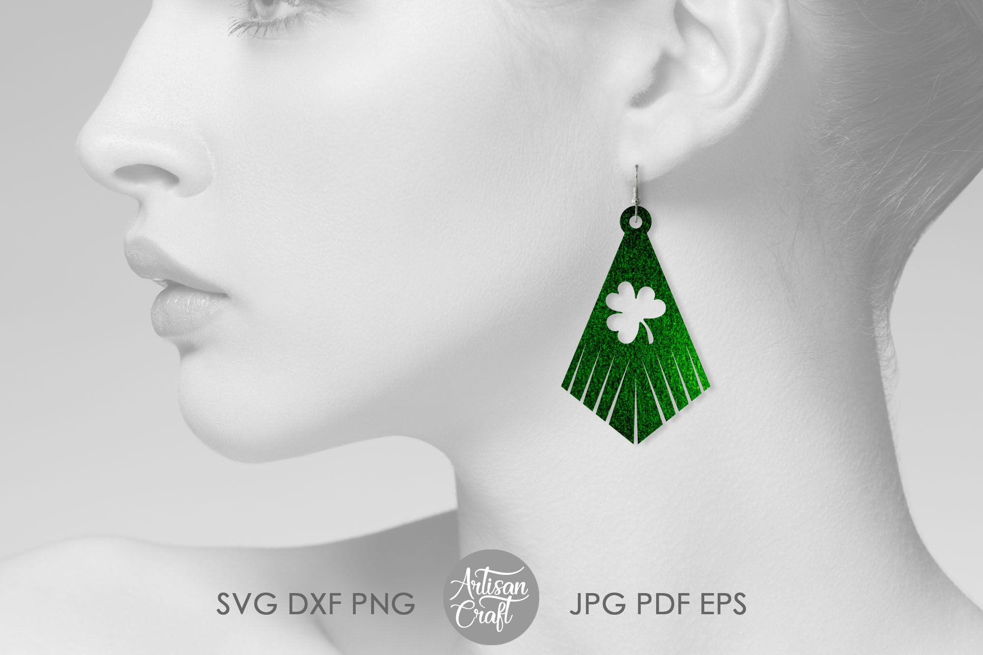 St Patrick's Day Earrings SVG/ Cut File/ Cricut/ Laser Cut