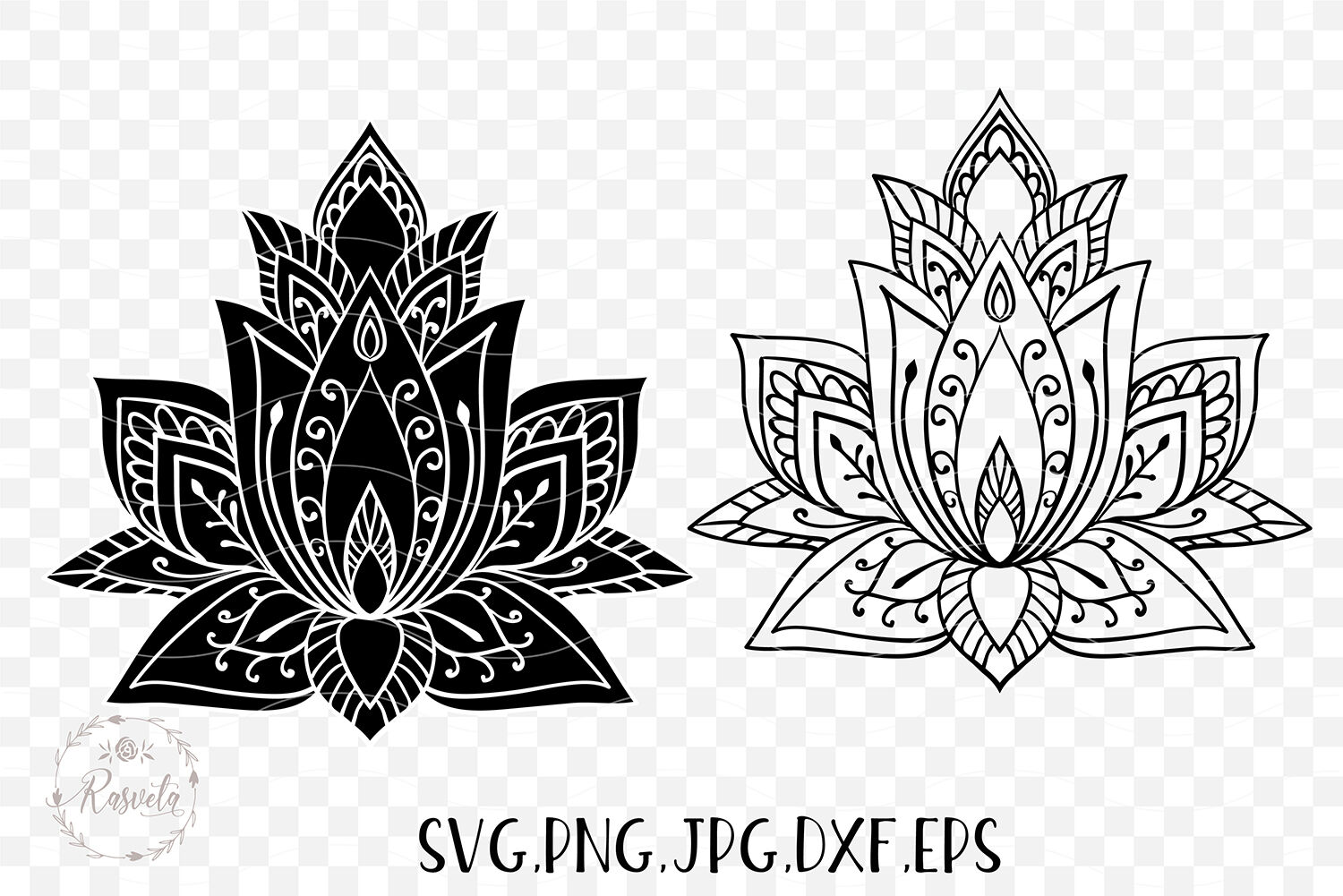 Free Free 208 Mandala Lotus Flower Svg Free SVG PNG EPS DXF File