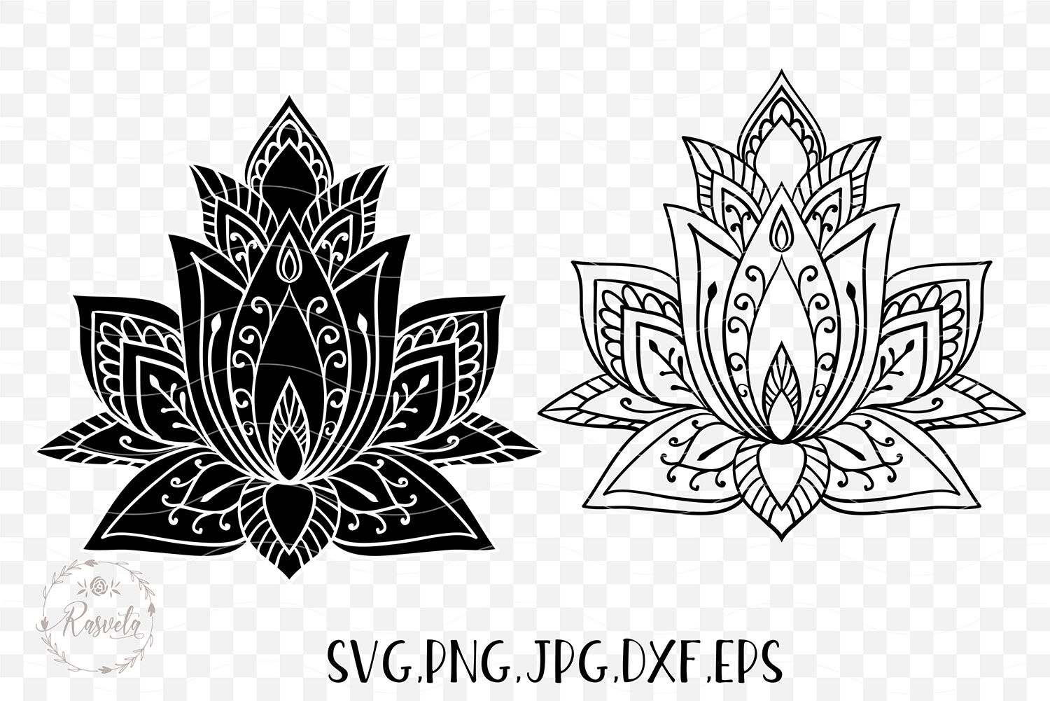 Free Free 115 Lotus Flower Svg Cricut Mandala Svg SVG PNG EPS DXF File