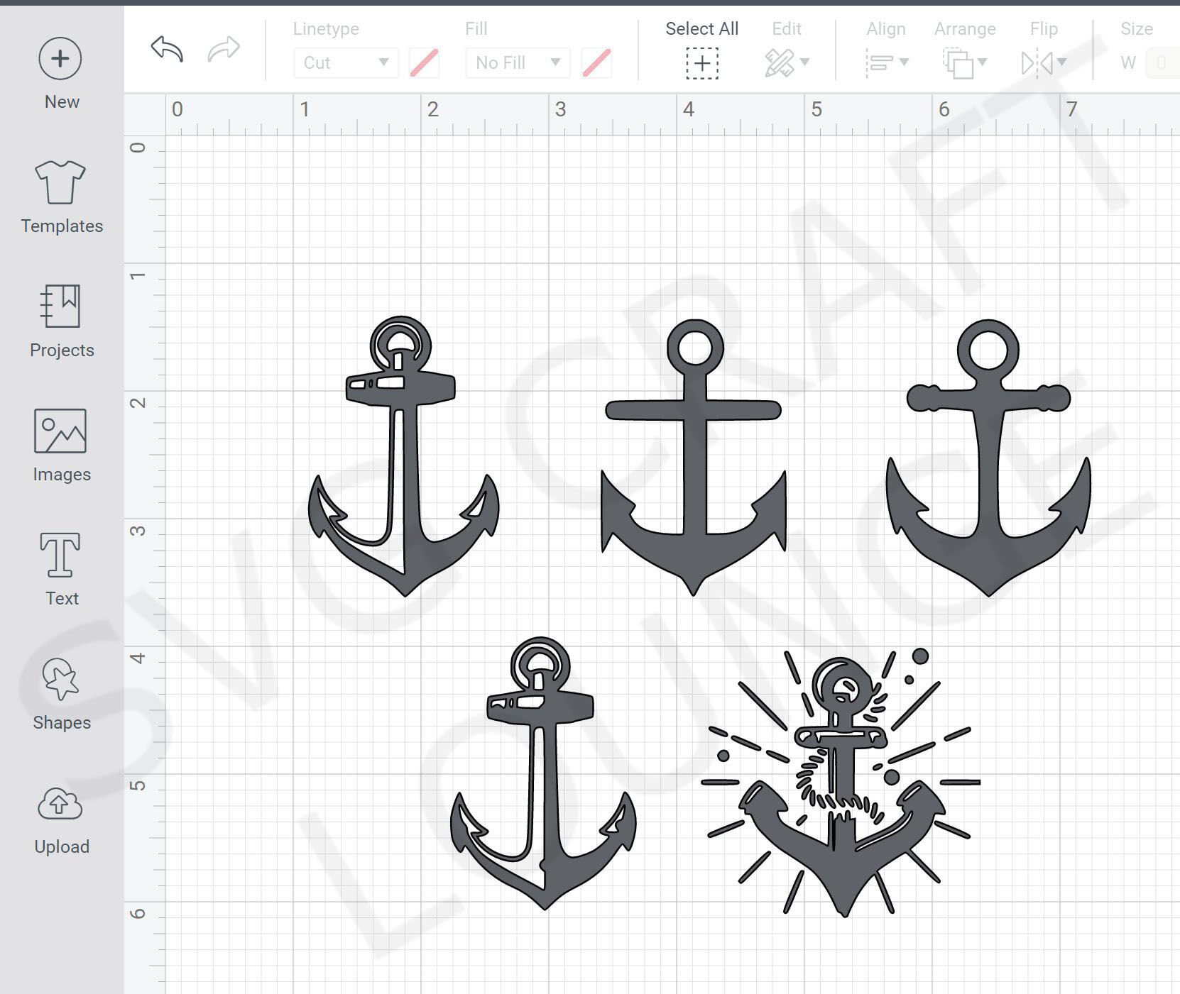 Download Anchor Svg Clipart Bundle Printable And Cut File Digital Download By Svg Craft Lounge Thehungryjpeg Com