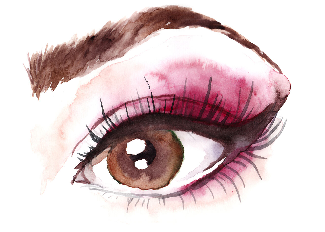 Hand-painted watercolor eye By Mantiska | TheHungryJPEG