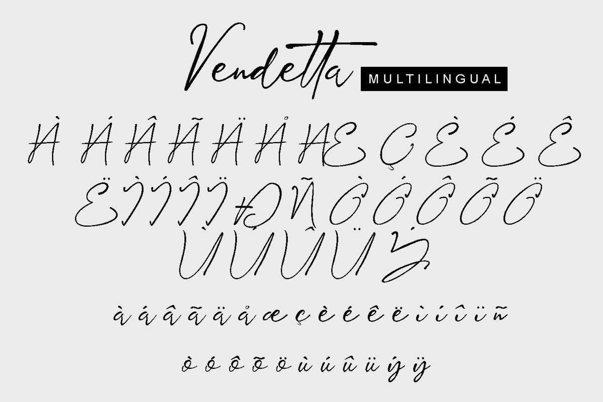 Vendetta Signature By Enway Studio Thehungryjpeg Com