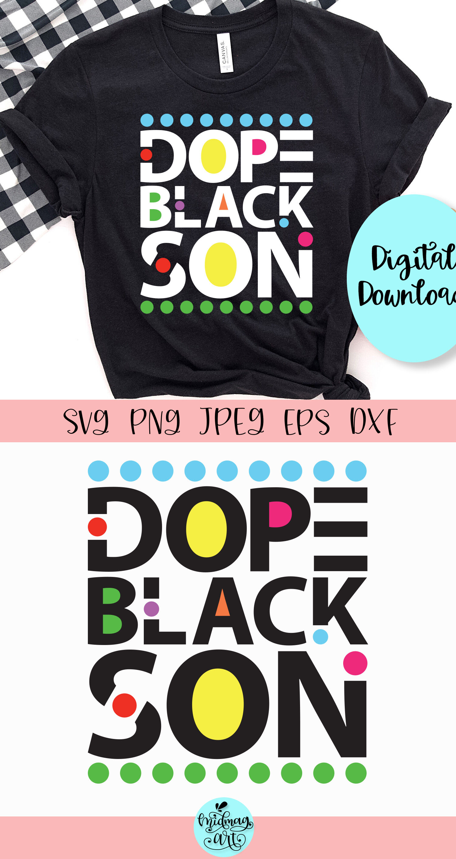 Download Dope Black Son Svg Black History Month Svg By Midmagart Thehungryjpeg Com