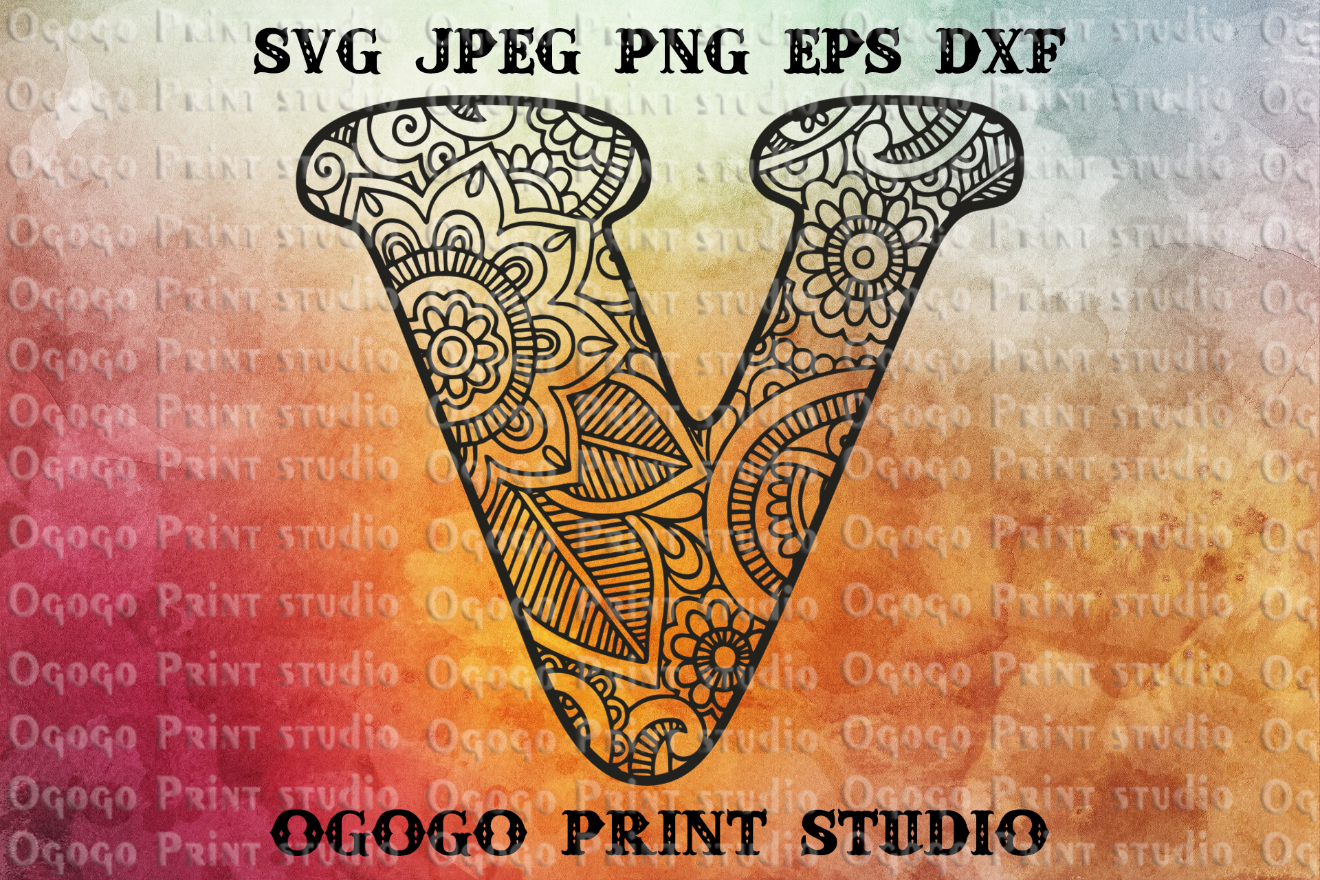 Free Free Svg Alphabet Mandala Art Letters 713 SVG PNG EPS DXF File